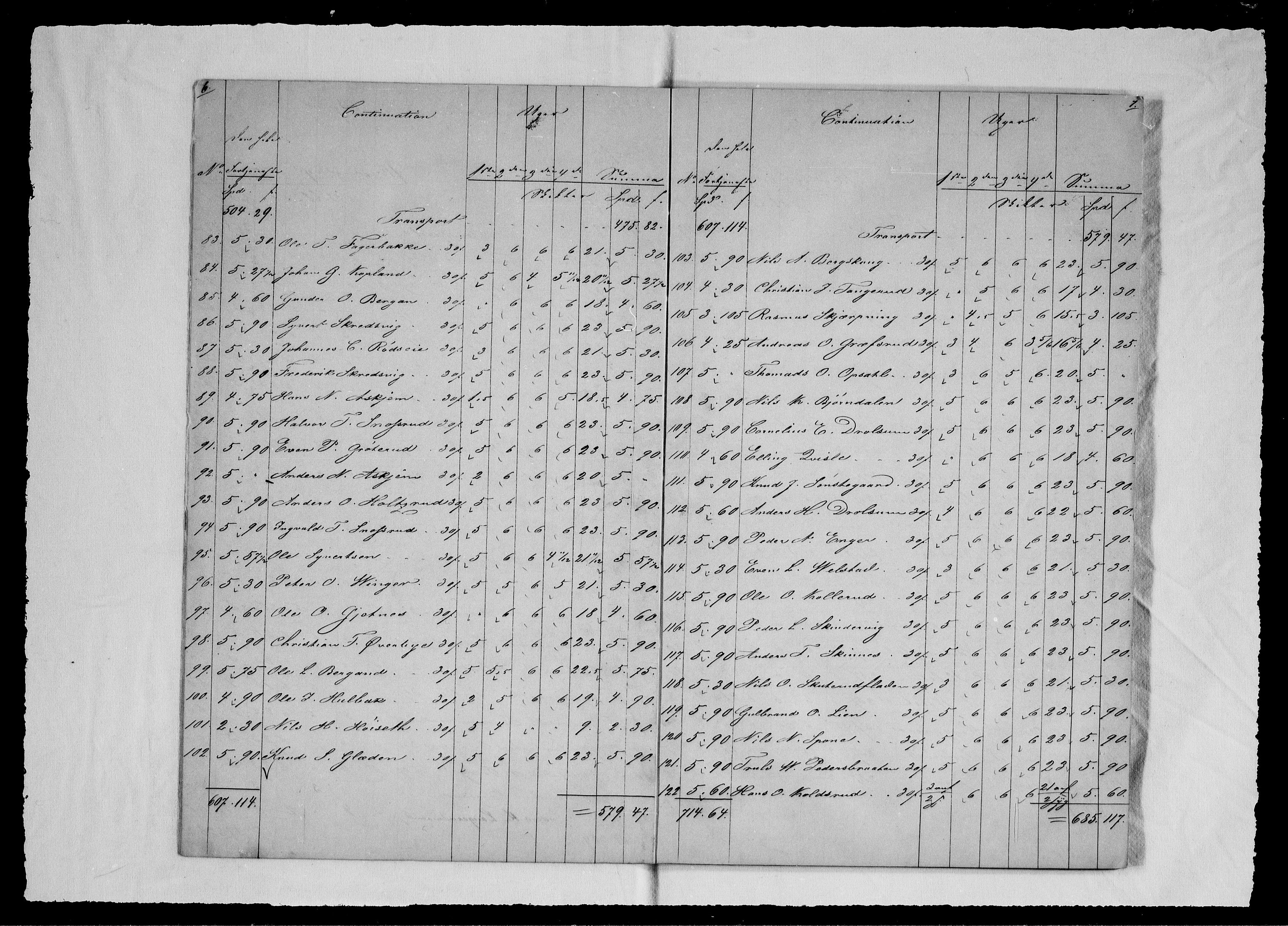 Modums Blaafarveværk, AV/RA-PA-0157/G/Gd/Gdd/L0271/0001: -- / Regning over gruver pukkverk m.v., 1845, p. 5