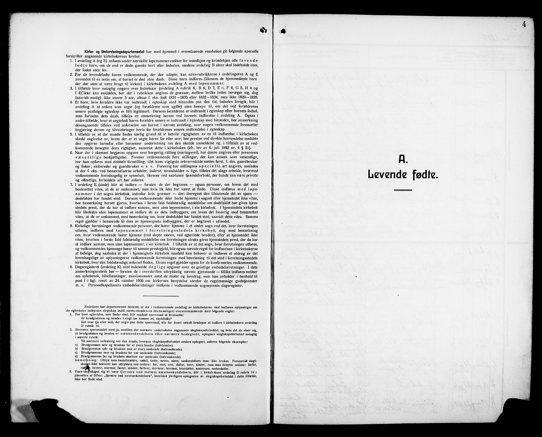 Kvæfjord sokneprestkontor, SATØ/S-1323/G/Ga/Gab/L0006klokker: Parish register (copy) no. 6, 1912-1931, p. 4