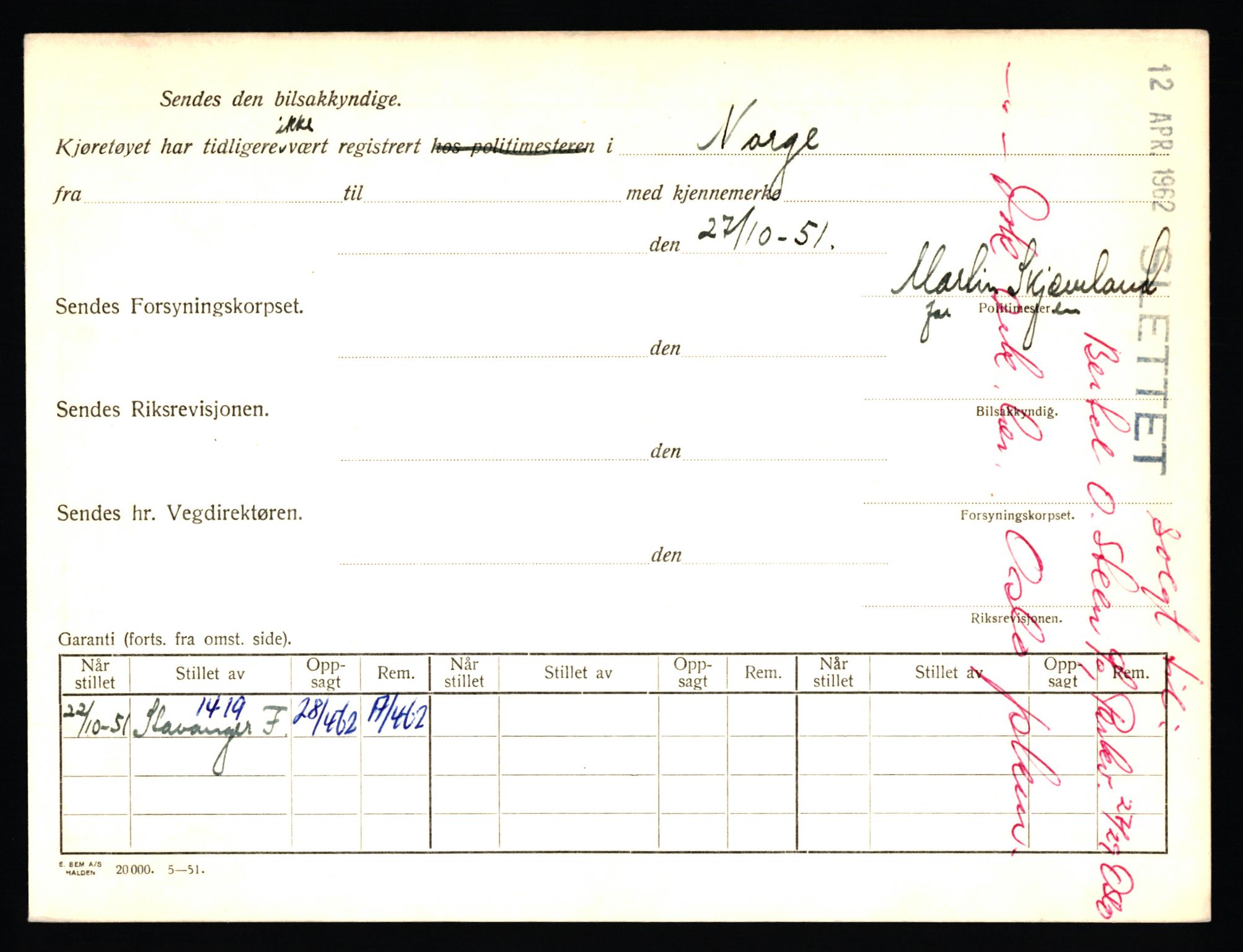 Stavanger trafikkstasjon, AV/SAST-A-101942/0/F/L0006: L-1700 - L-2149, 1930-1971, p. 1934