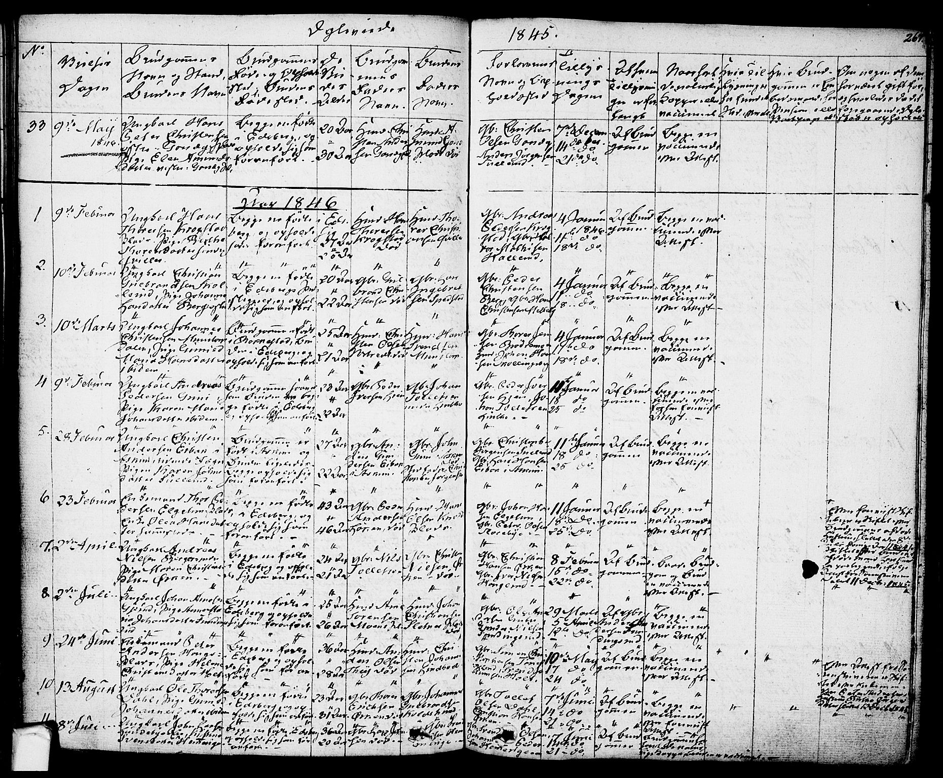 Eidsberg prestekontor Kirkebøker, SAO/A-10905/F/Fa/L0008: Parish register (official) no. I 8, 1832-1848, p. 267