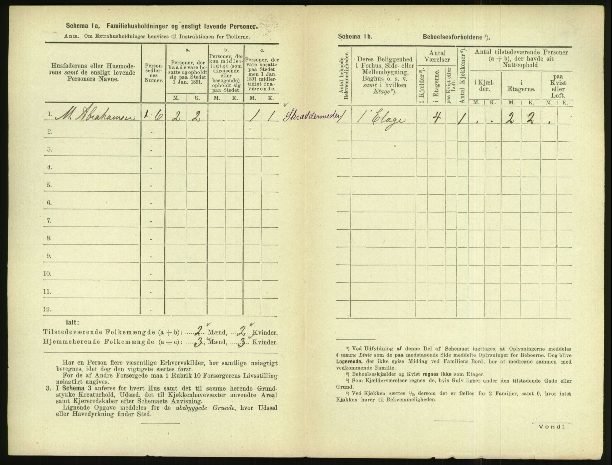 RA, 1891 census for 1004 Flekkefjord, 1891, p. 303