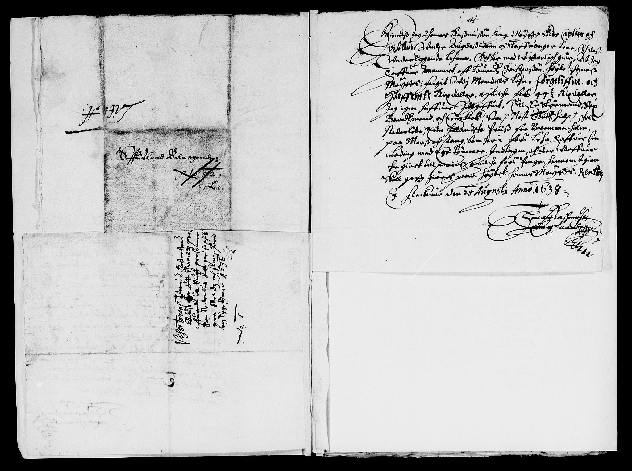 Rentekammeret inntil 1814, Reviderte regnskaper, Lensregnskaper, AV/RA-EA-5023/R/Rb/Rbq/L0027: Nedenes len. Mandals len. Råbyggelag., 1637-1639