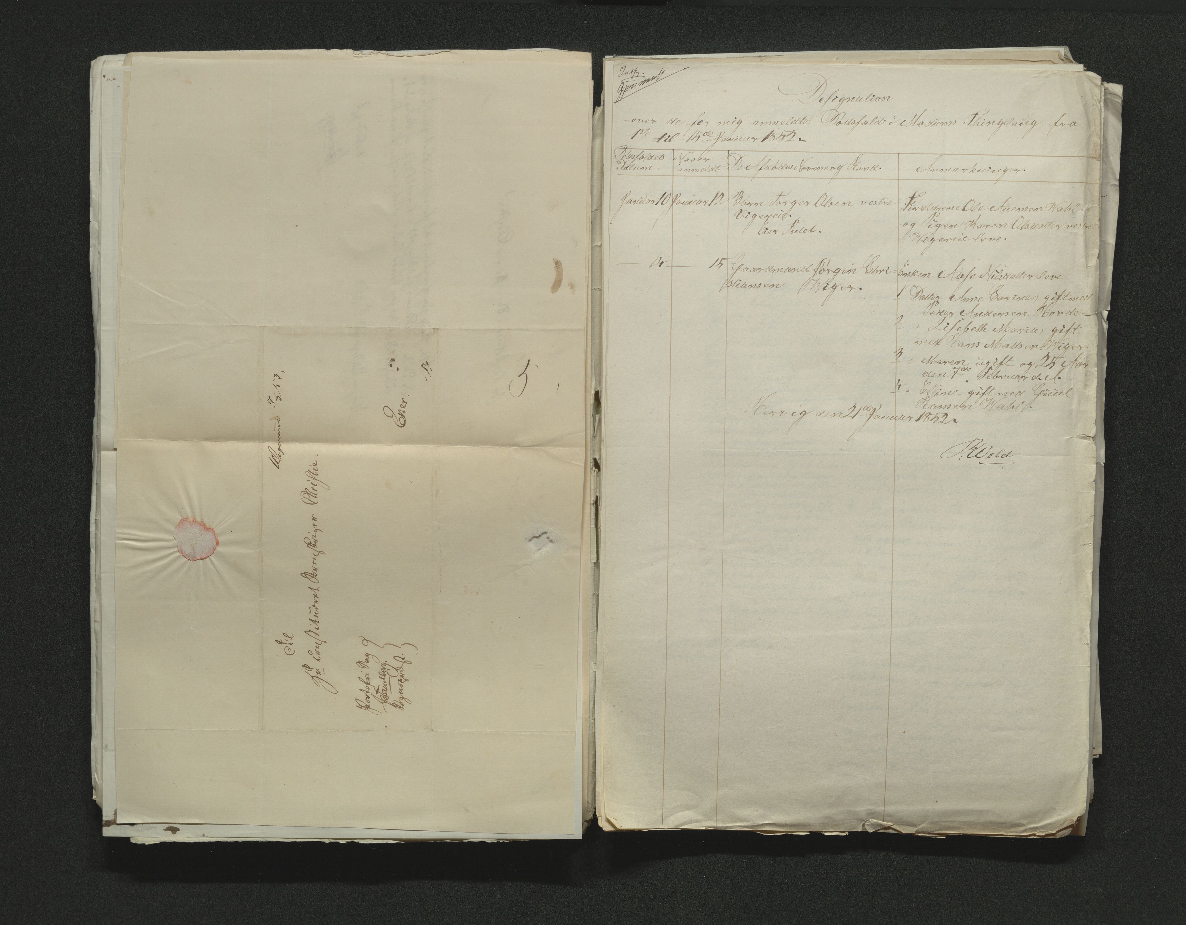 Eiker, Modum og Sigdal sorenskriveri, AV/SAKO-A-123/H/Ha/Hab/L0008: Dødsfallsmeldinger, 1850-1853
