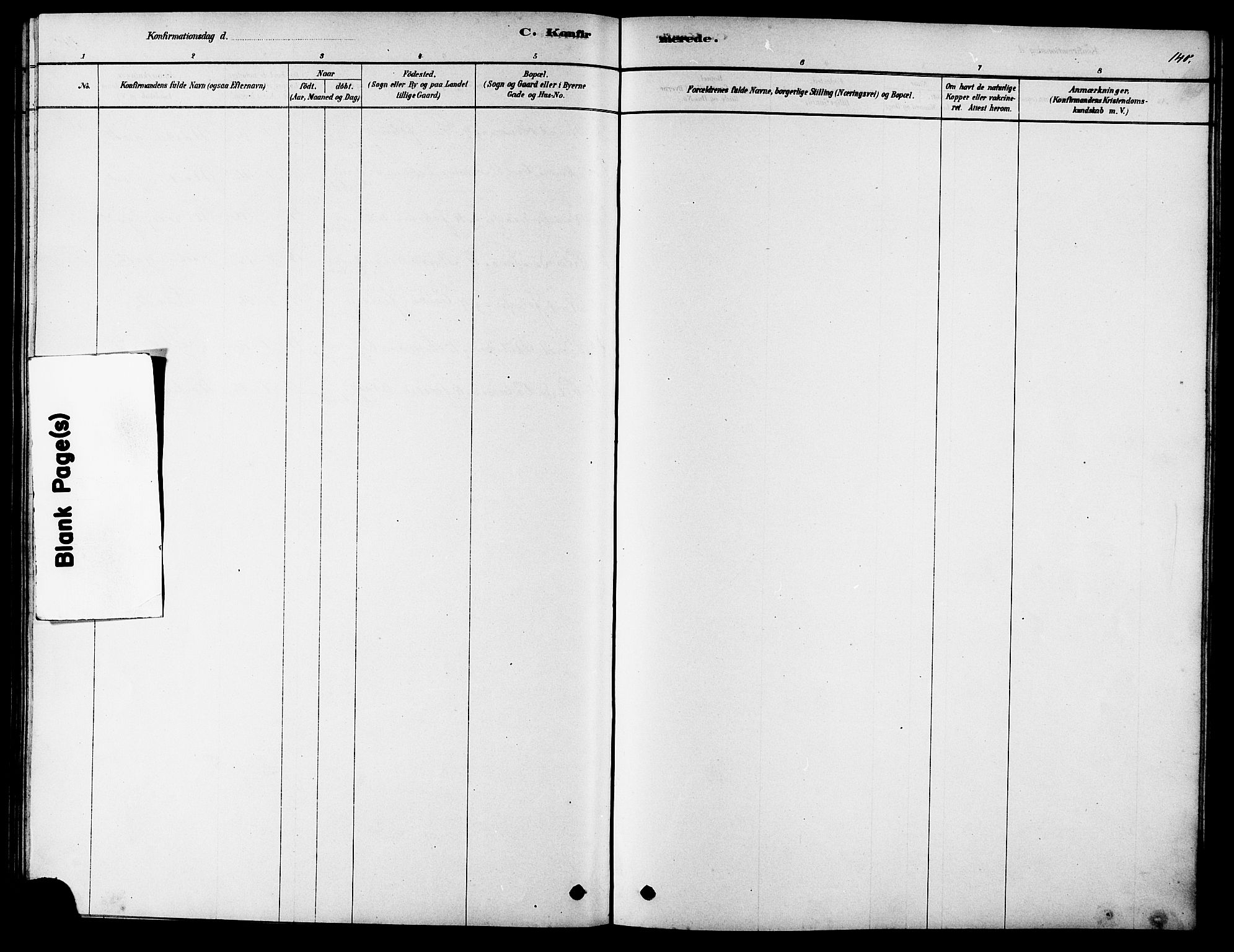 Ministerialprotokoller, klokkerbøker og fødselsregistre - Møre og Romsdal, SAT/A-1454/523/L0339: Parish register (copy) no. 523C02, 1878-1891, p. 140