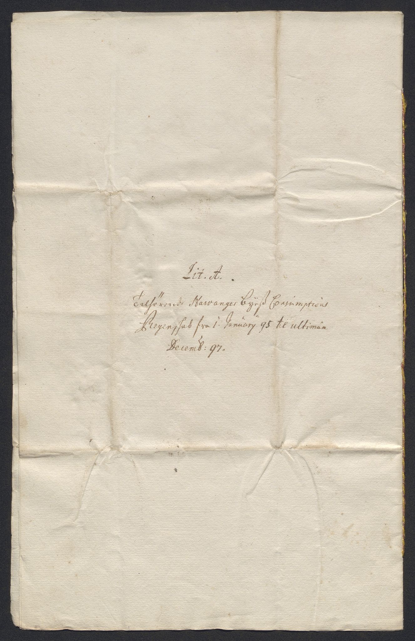 Rentekammeret inntil 1814, Reviderte regnskaper, Byregnskaper, AV/RA-EA-4066/R/Ro/L0333: [O25] Konsumpsjonsregnskap, 1690-1704, p. 128