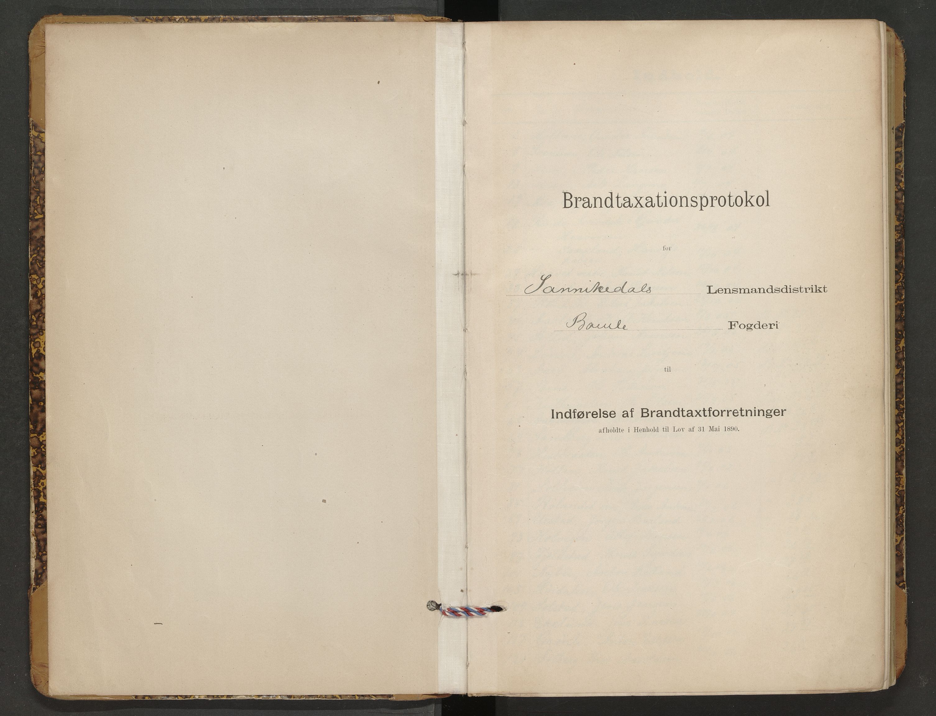 Sannidal lensmannskontor, AV/SAKO-A-569/Y/Yc/Ycb/L0002: Skjematakstprotokoll, 1904-1907