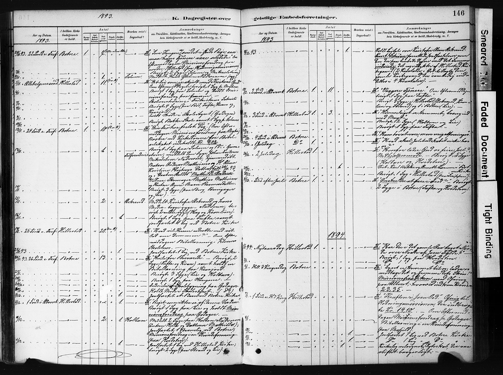 Botne kirkebøker, AV/SAKO-A-340/F/Fb/L0001: Parish register (official) no. II 1, 1878-1902, p. 146