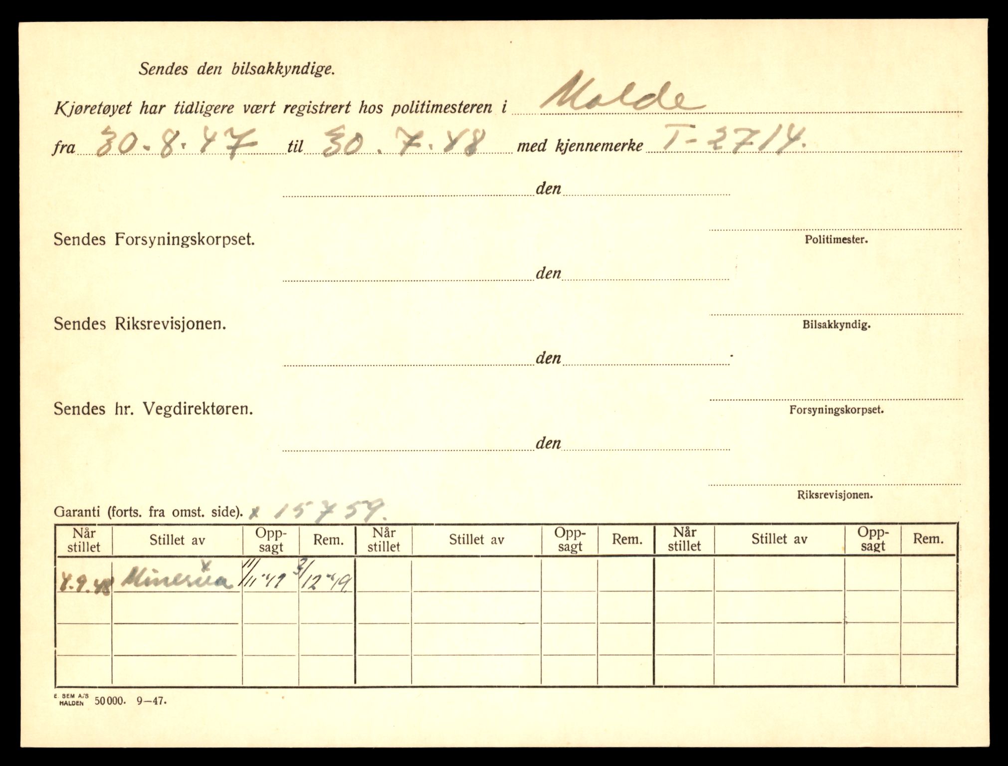 Møre og Romsdal vegkontor - Ålesund trafikkstasjon, AV/SAT-A-4099/F/Fe/L0022: Registreringskort for kjøretøy T 10584 - T 10694, 1927-1998, p. 2712