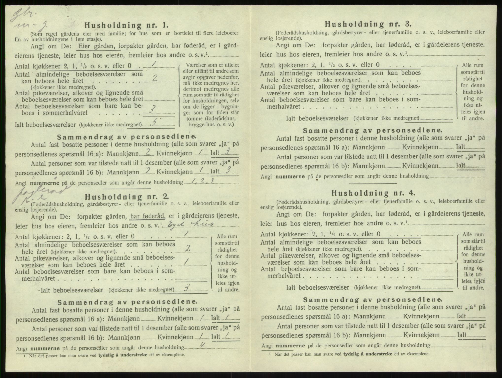 SAB, 1920 census for Sogndal, 1920, p. 822