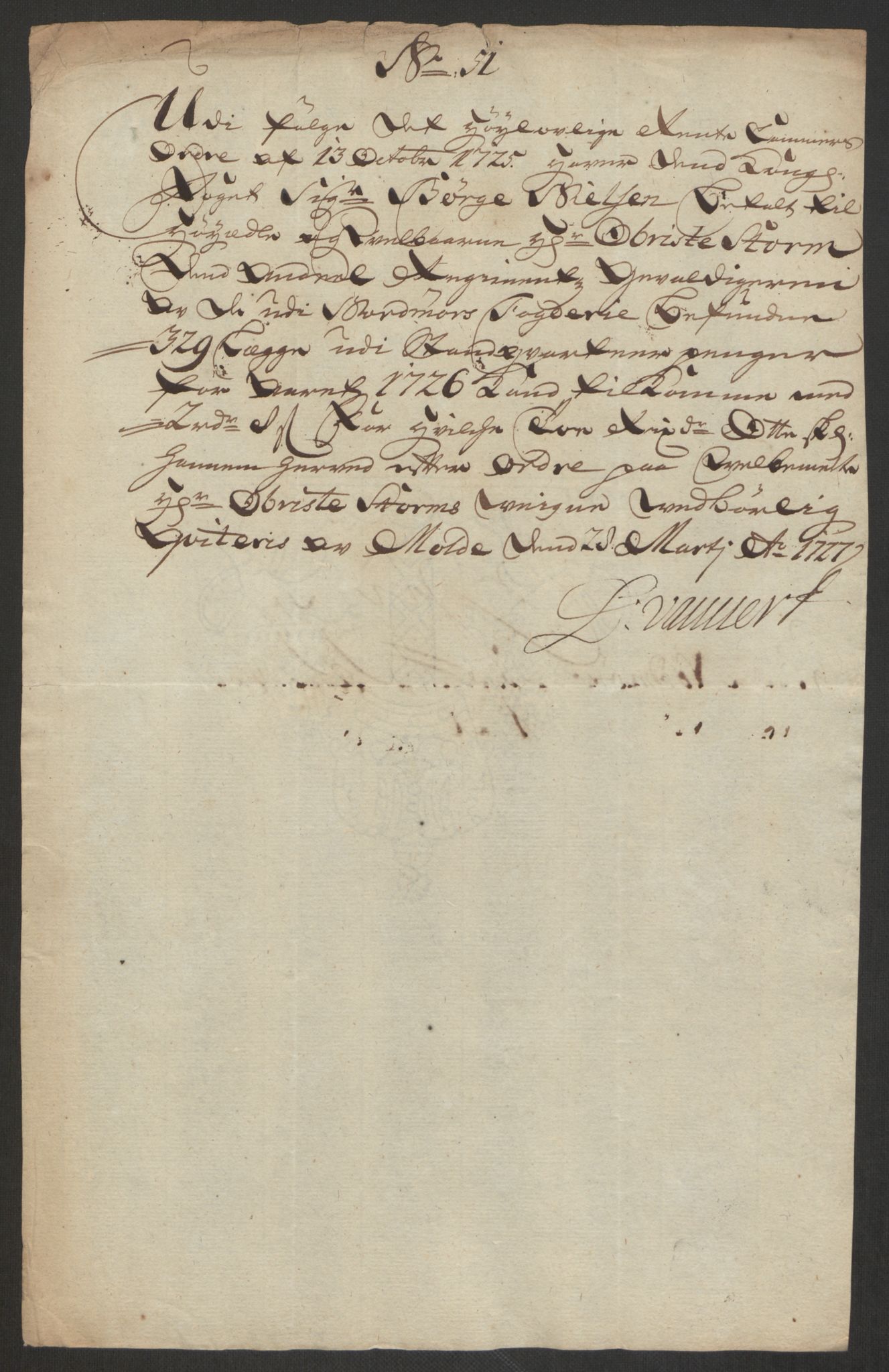 Rentekammeret inntil 1814, Reviderte regnskaper, Fogderegnskap, AV/RA-EA-4092/R56/L3759: Fogderegnskap Nordmøre, 1726, p. 281