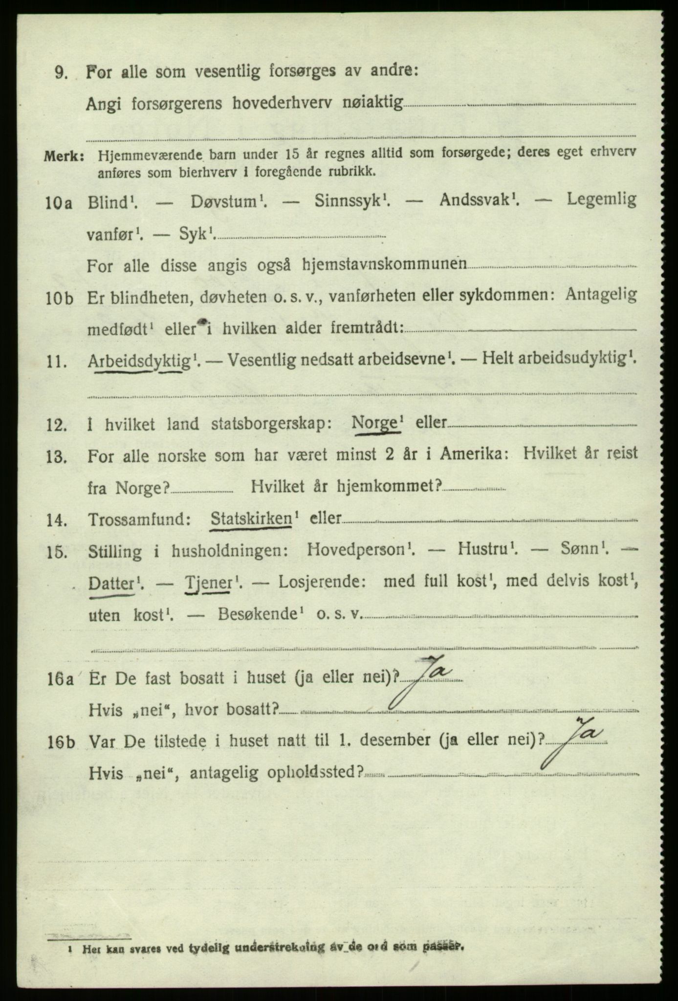 SAB, 1920 census for Lindås, 1920, p. 4238