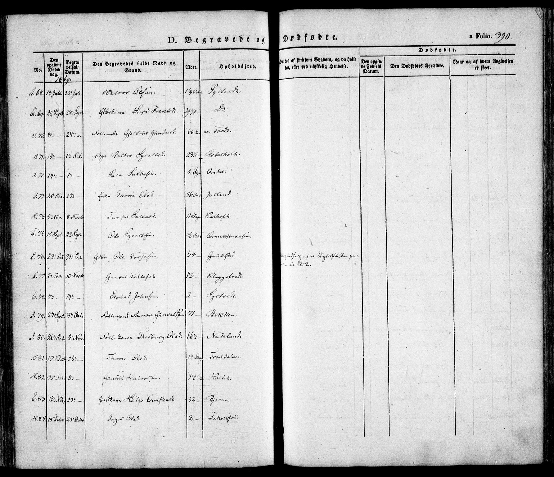 Evje sokneprestkontor, AV/SAK-1111-0008/F/Fa/Faa/L0005: Parish register (official) no. A 5, 1843-1865, p. 390