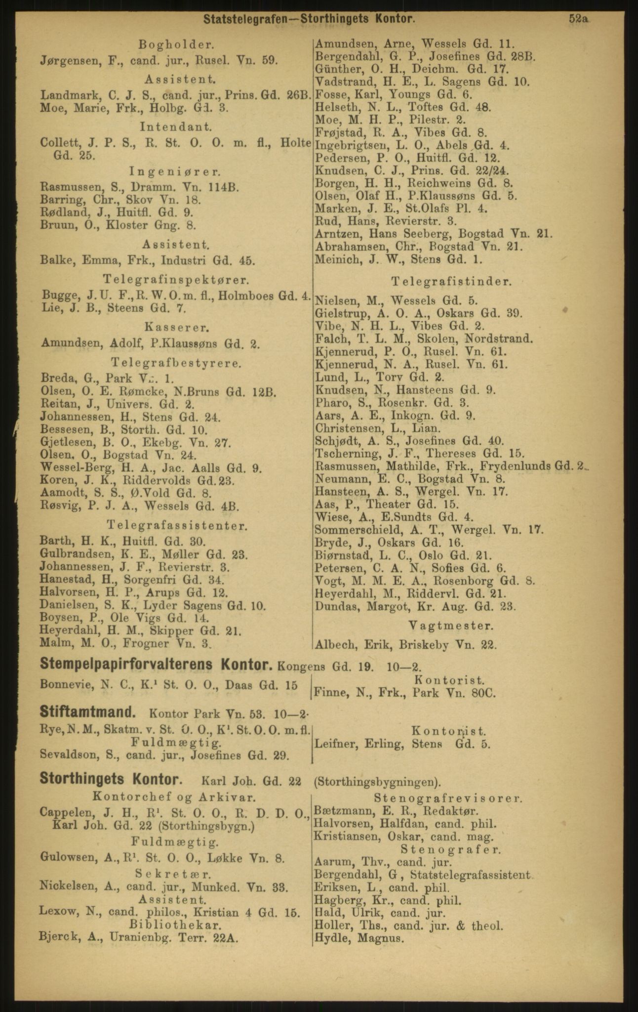 Kristiania/Oslo adressebok, PUBL/-, 1897, p. 53