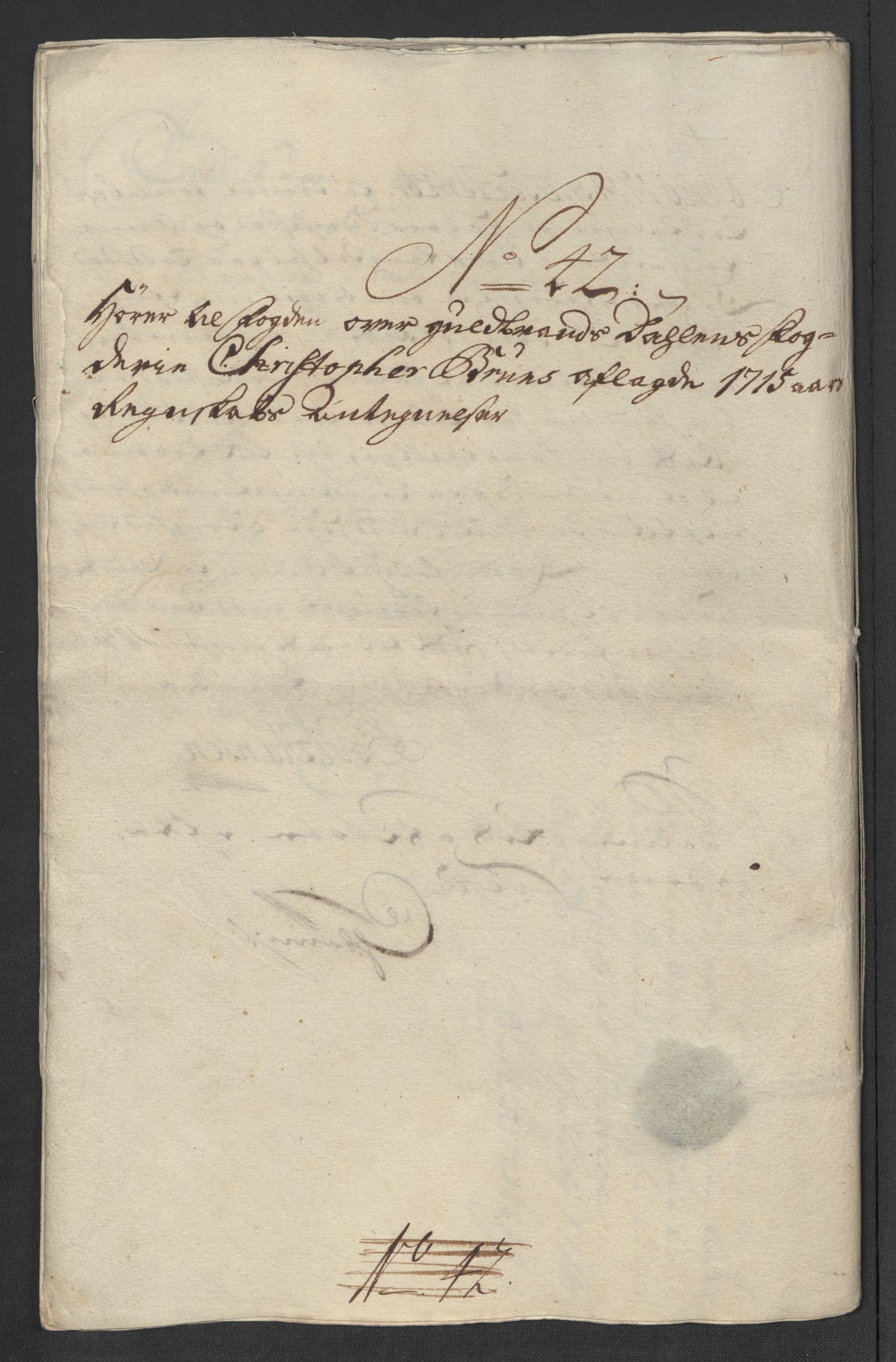 Rentekammeret inntil 1814, Reviderte regnskaper, Fogderegnskap, AV/RA-EA-4092/R17/L1185: Fogderegnskap Gudbrandsdal, 1715, p. 209