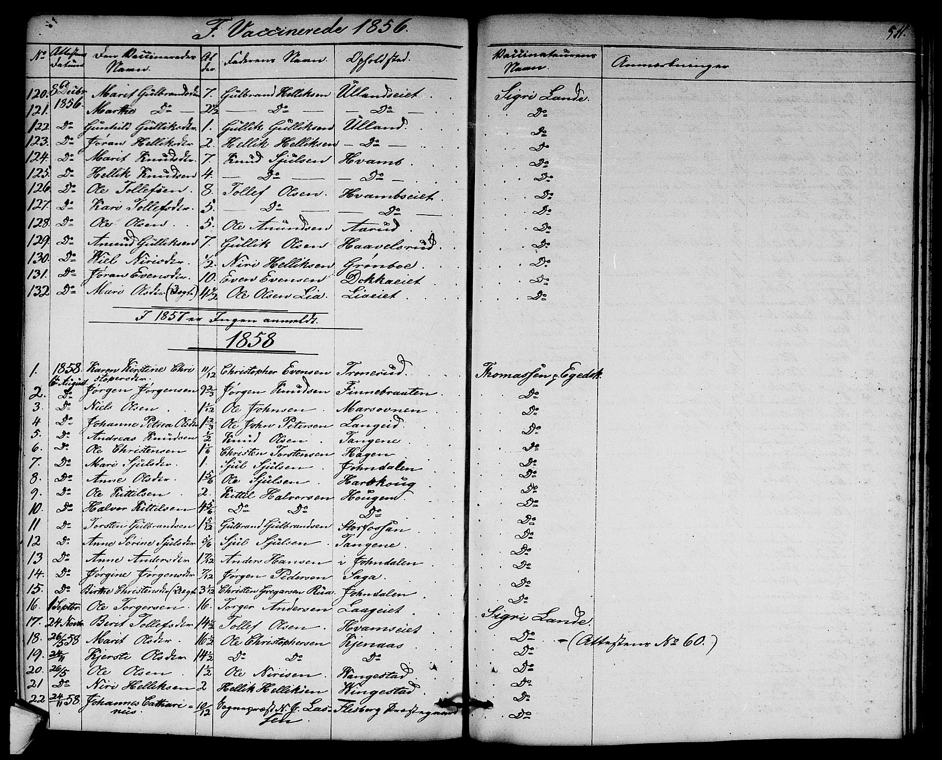 Flesberg kirkebøker, SAKO/A-18/G/Ga/L0002: Parish register (copy) no. I 2, 1834-1860, p. 511