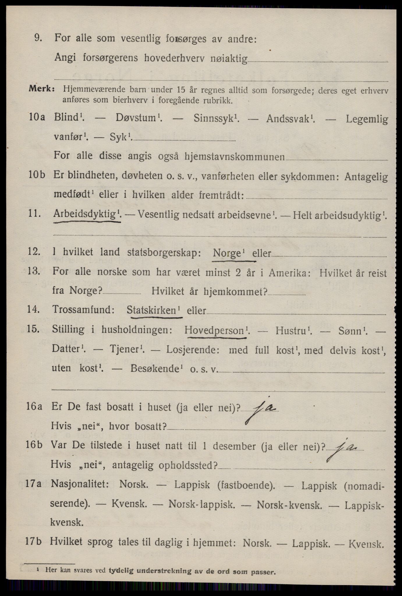 SAT, 1920 census for Røros, 1920, p. 12245