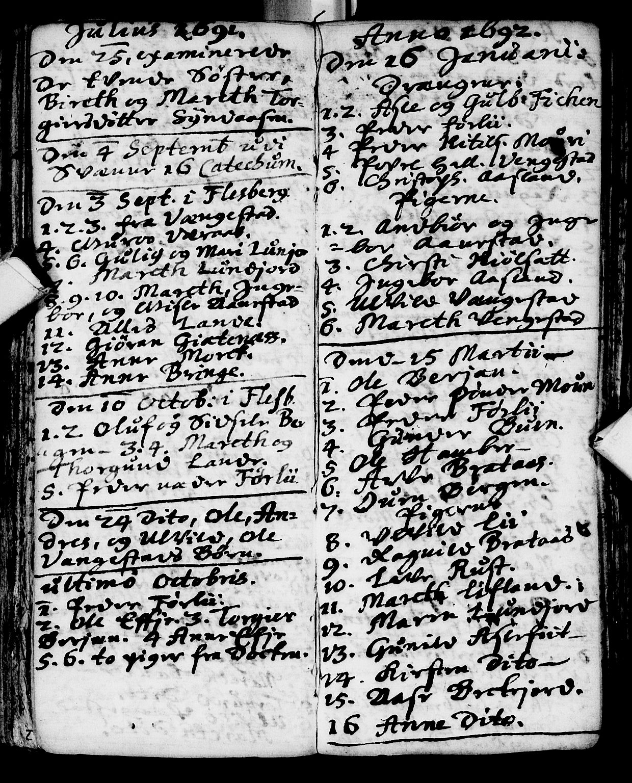 Flesberg kirkebøker, AV/SAKO-A-18/F/Fa/L0001: Parish register (official) no. I 1, 1688-1725