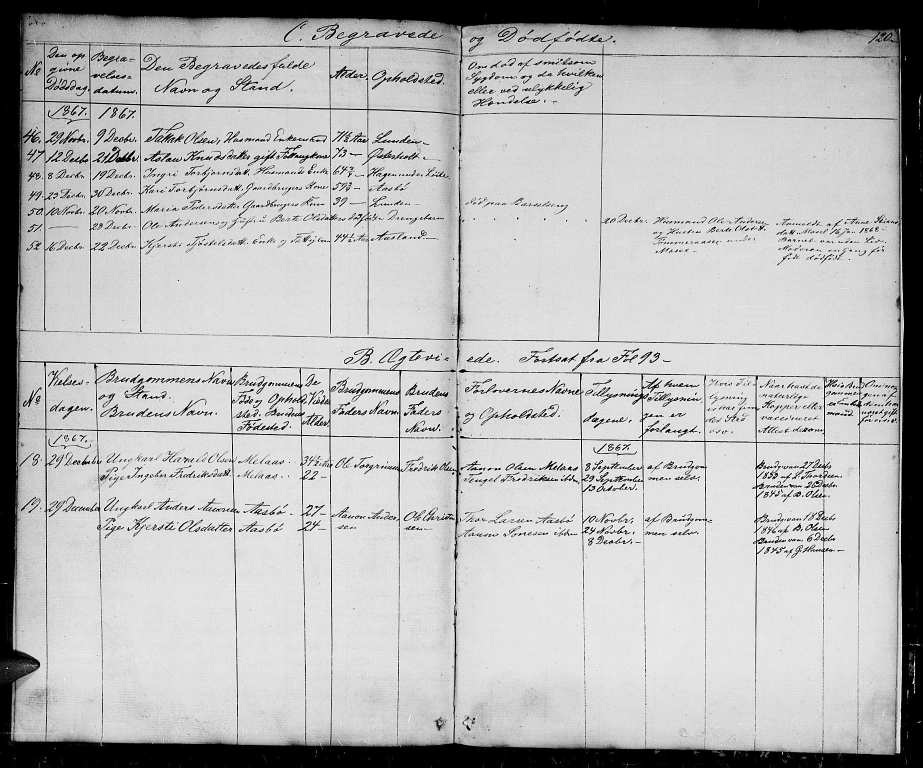 Gjerstad sokneprestkontor, AV/SAK-1111-0014/F/Fb/Fba/L0005: Parish register (copy) no. B 5, 1853-1867, p. 120