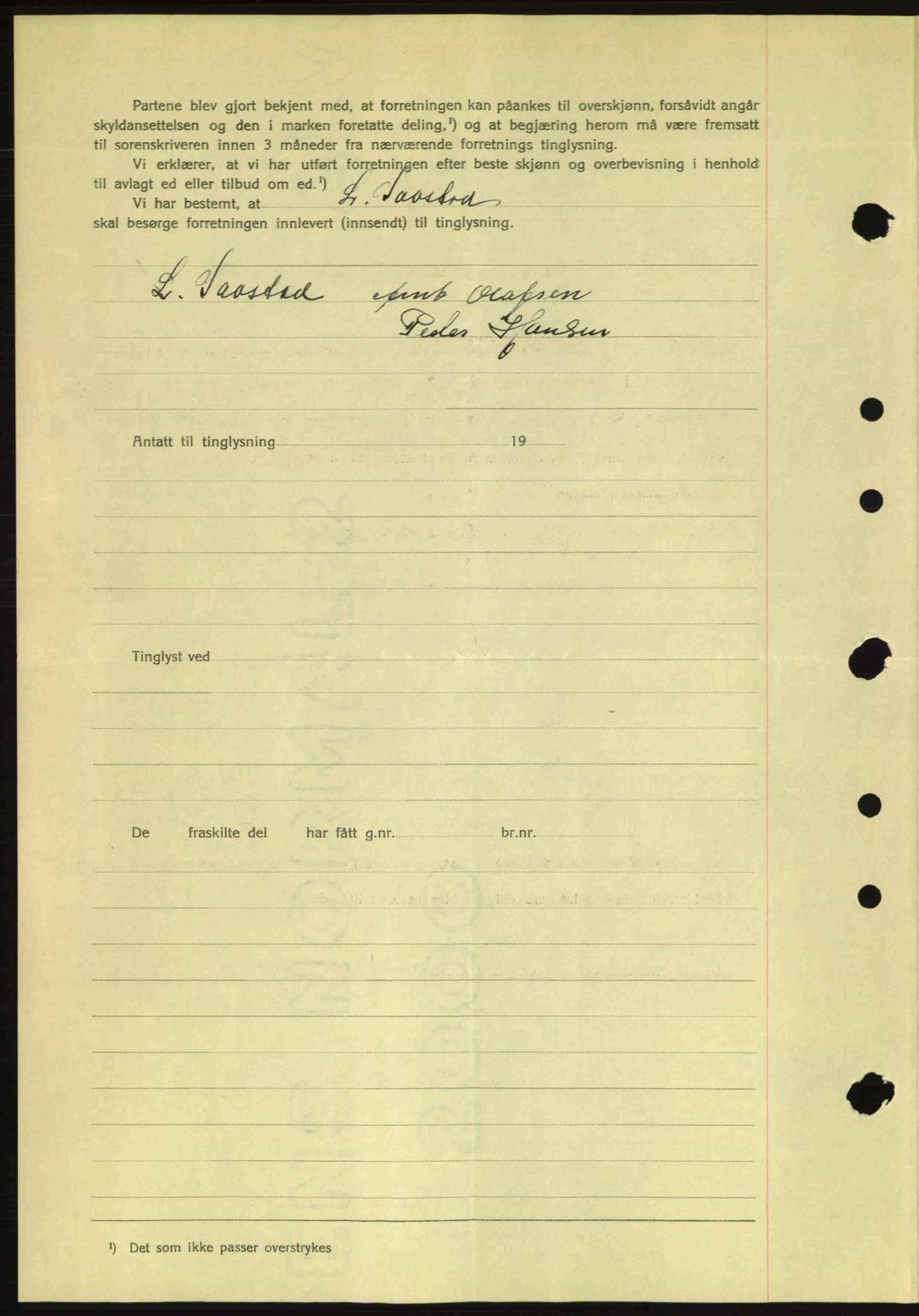 Moss sorenskriveri, SAO/A-10168: Mortgage book no. A9, 1941-1942, Diary no: : 986/1942