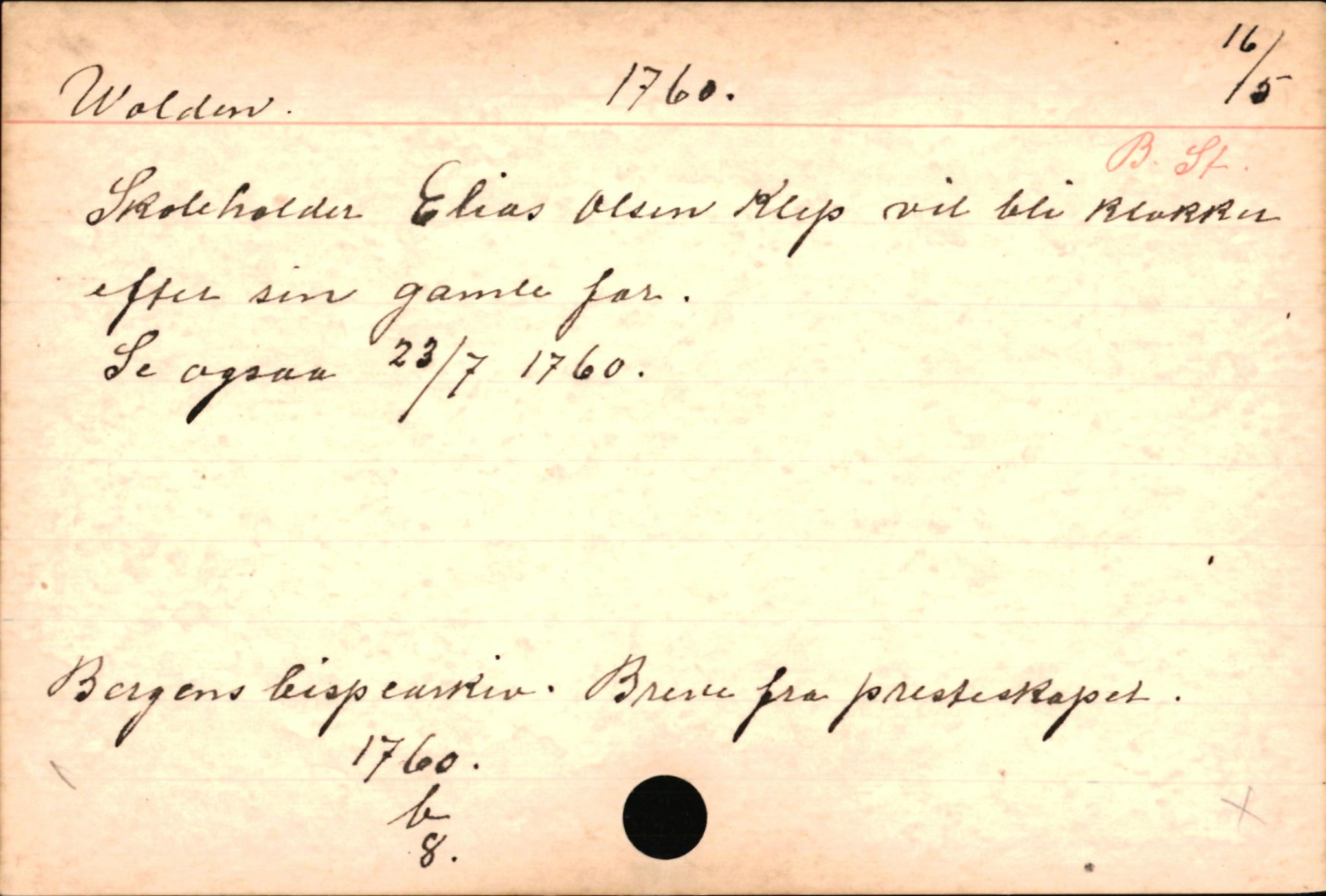 Haugen, Johannes - lærer, AV/SAB-SAB/PA-0036/01/L0001: Om klokkere og lærere, 1521-1904, p. 10678