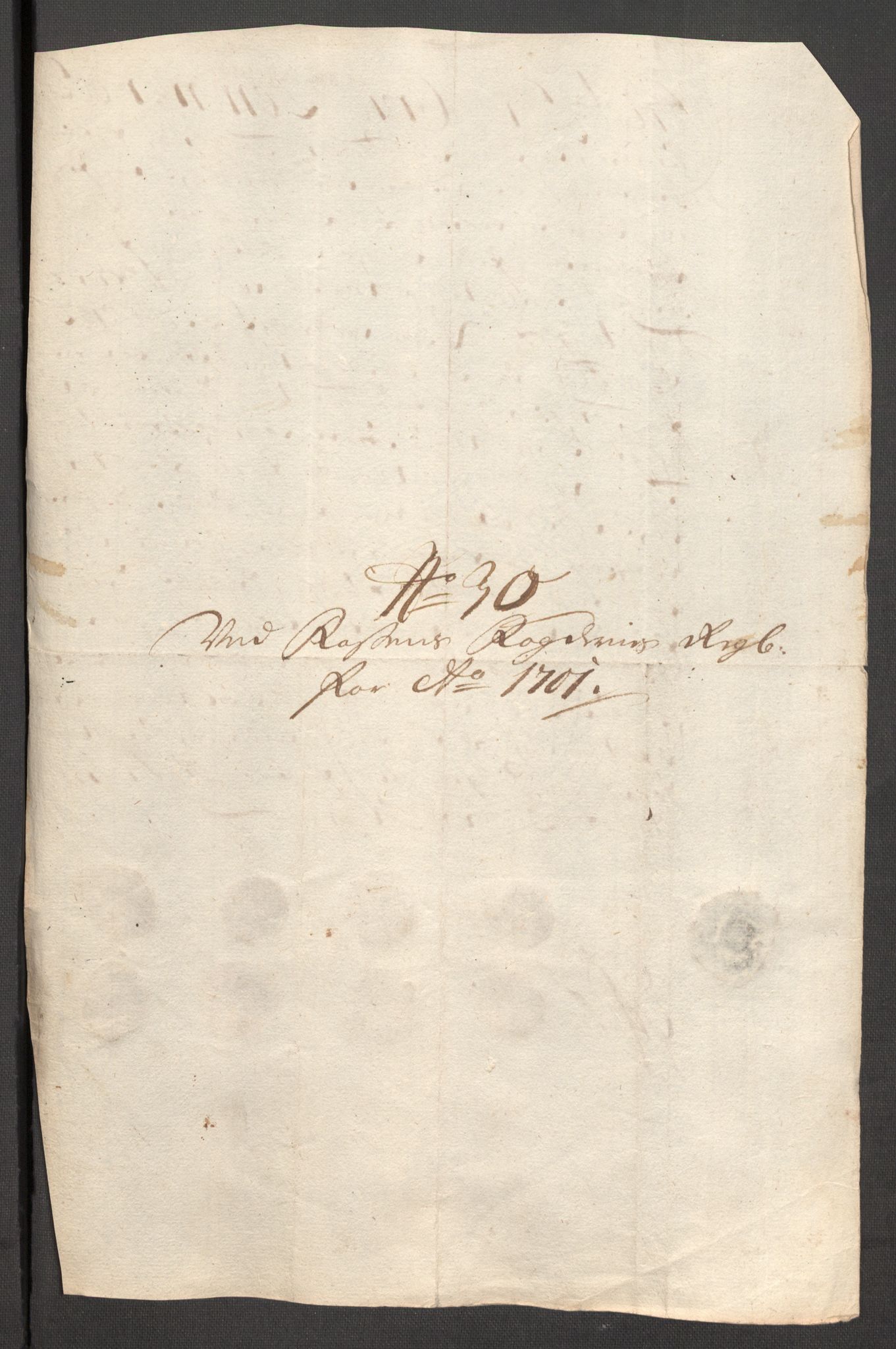 Rentekammeret inntil 1814, Reviderte regnskaper, Fogderegnskap, AV/RA-EA-4092/R57/L3854: Fogderegnskap Fosen, 1700-1701, p. 391