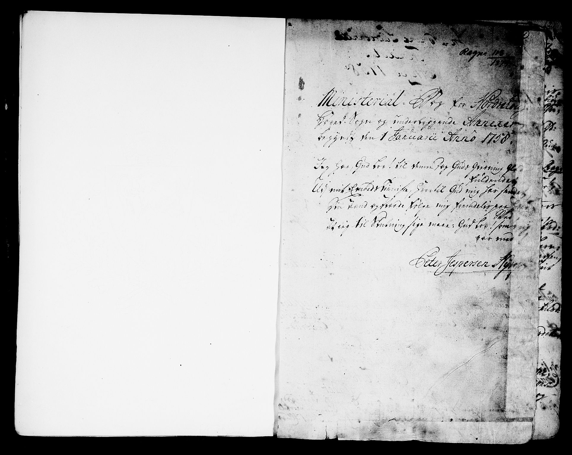 Norderhov kirkebøker, SAKO/A-237/F/Fa/L0004: Parish register (official) no. 4, 1758-1774, p. 1