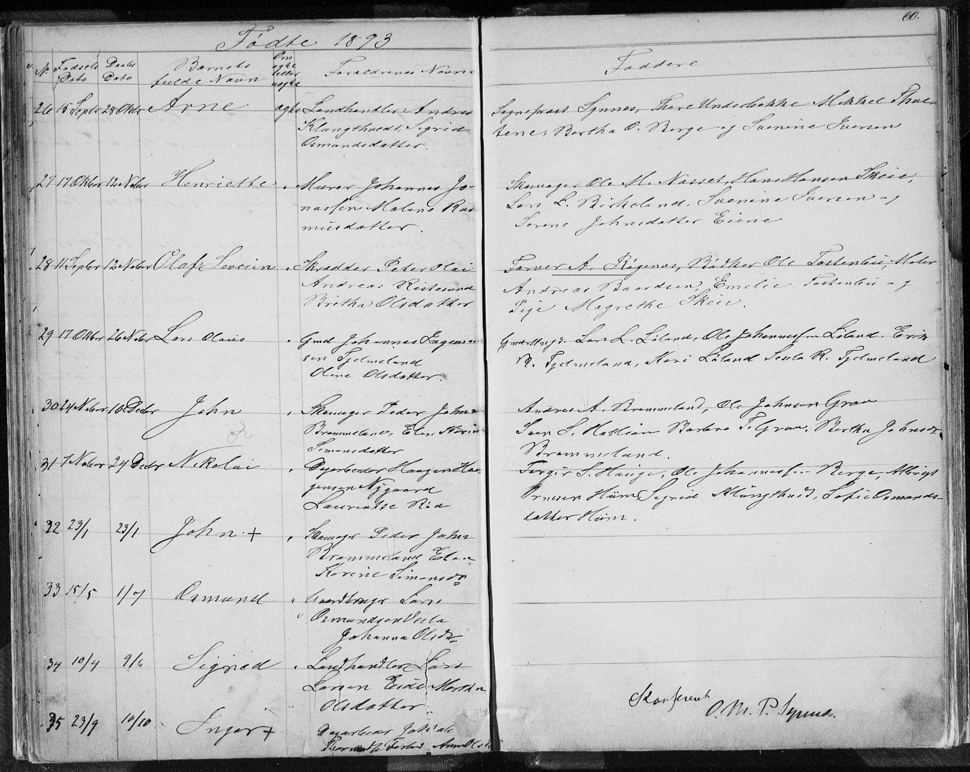 Sand sokneprestkontor, AV/SAST-A-101848/01/IV/L0003: Parish register (copy) no. B 3, 1872-1935, p. 60