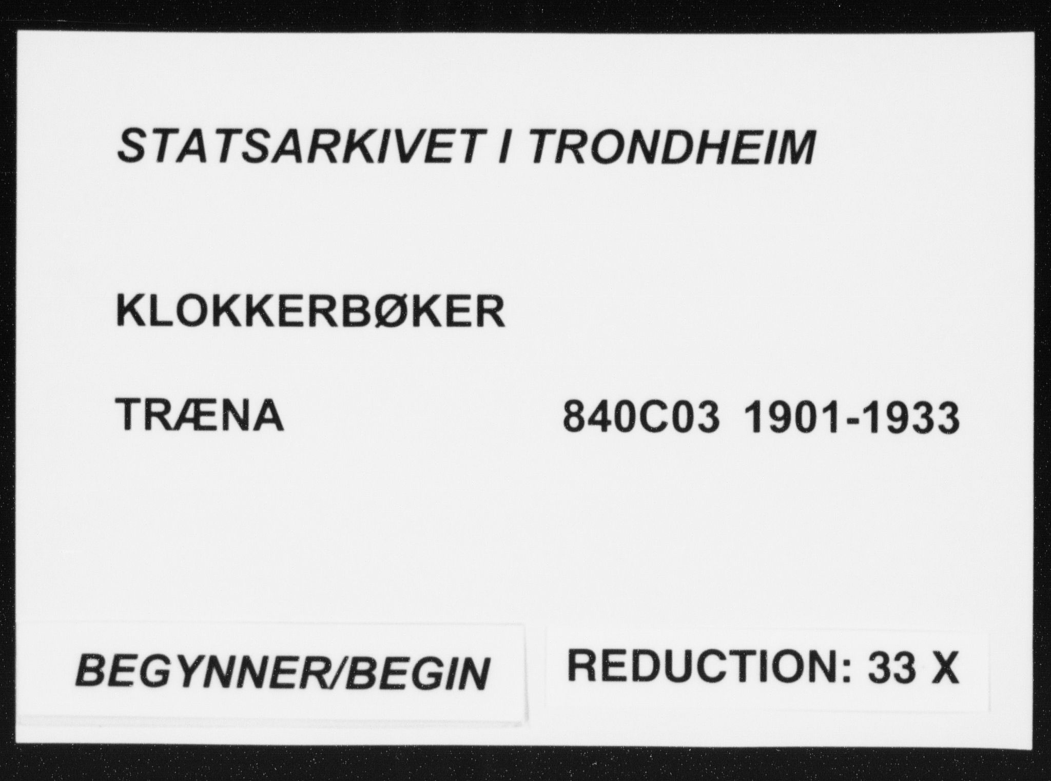 Ministerialprotokoller, klokkerbøker og fødselsregistre - Nordland, SAT/A-1459/840/L0583: Parish register (copy) no. 840C03, 1901-1933