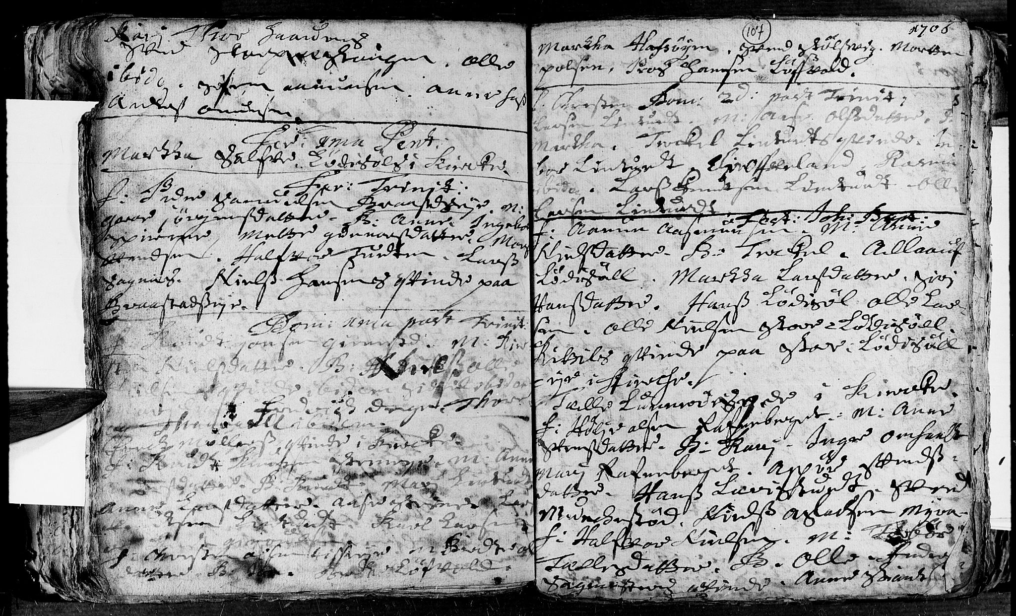 Øyestad sokneprestkontor, AV/SAK-1111-0049/F/Fa/L0002: Parish register (official) no. A 2, 1692-1722, p. 107