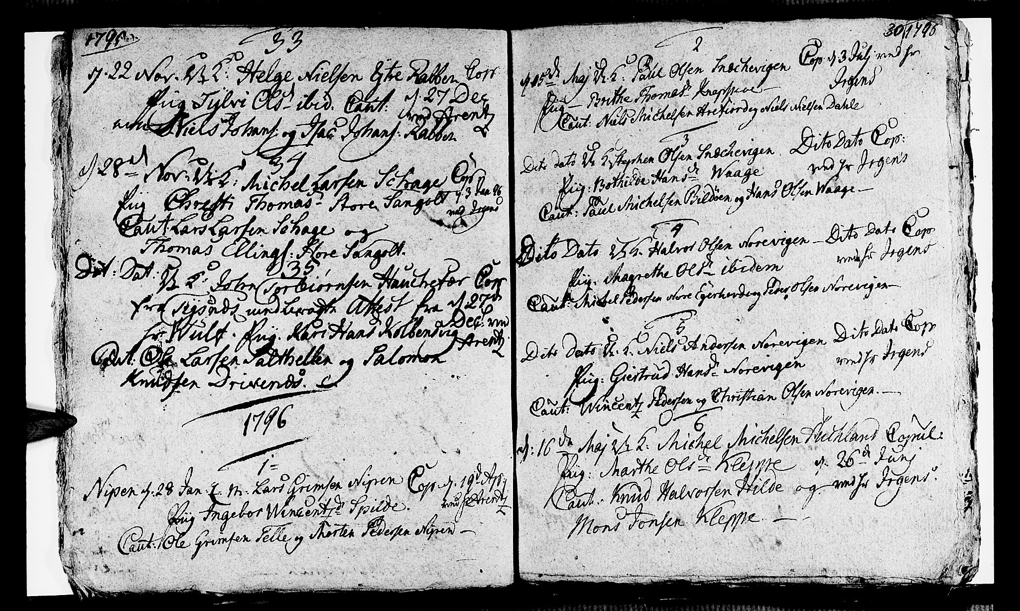Sund sokneprestembete, SAB/A-99930: Parish register (official) no. A 8, 1788-1815, p. 30