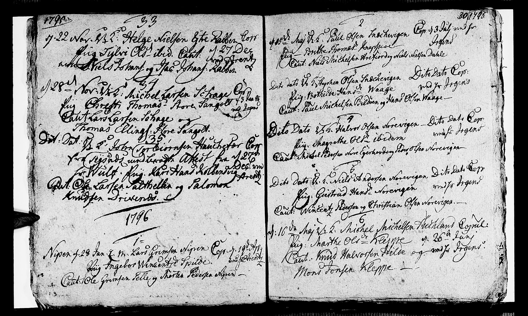 Sund sokneprestembete, AV/SAB-A-99930: Parish register (official) no. A 8, 1788-1815, p. 30