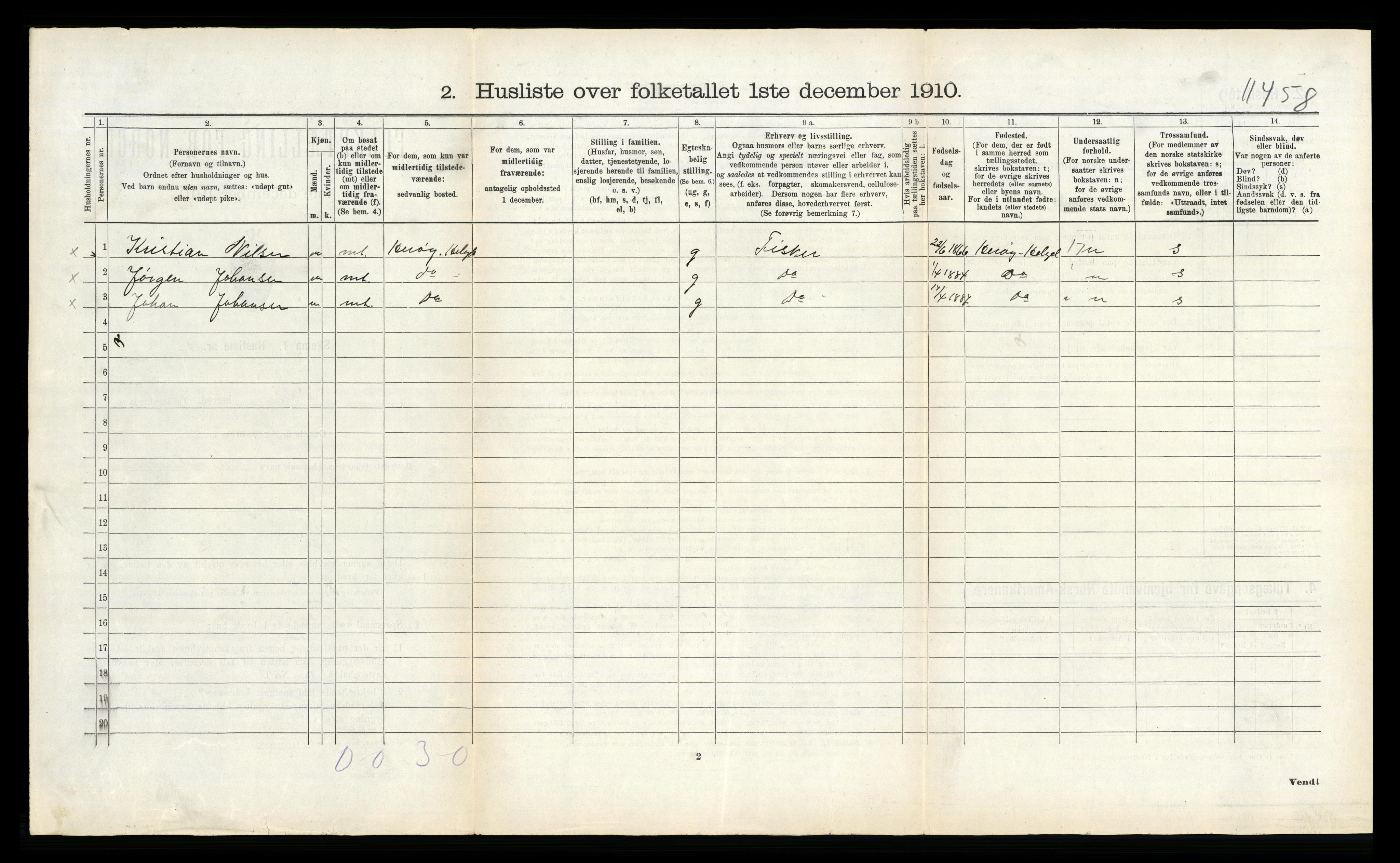 RA, 1910 census for Dønnes, 1910, p. 237