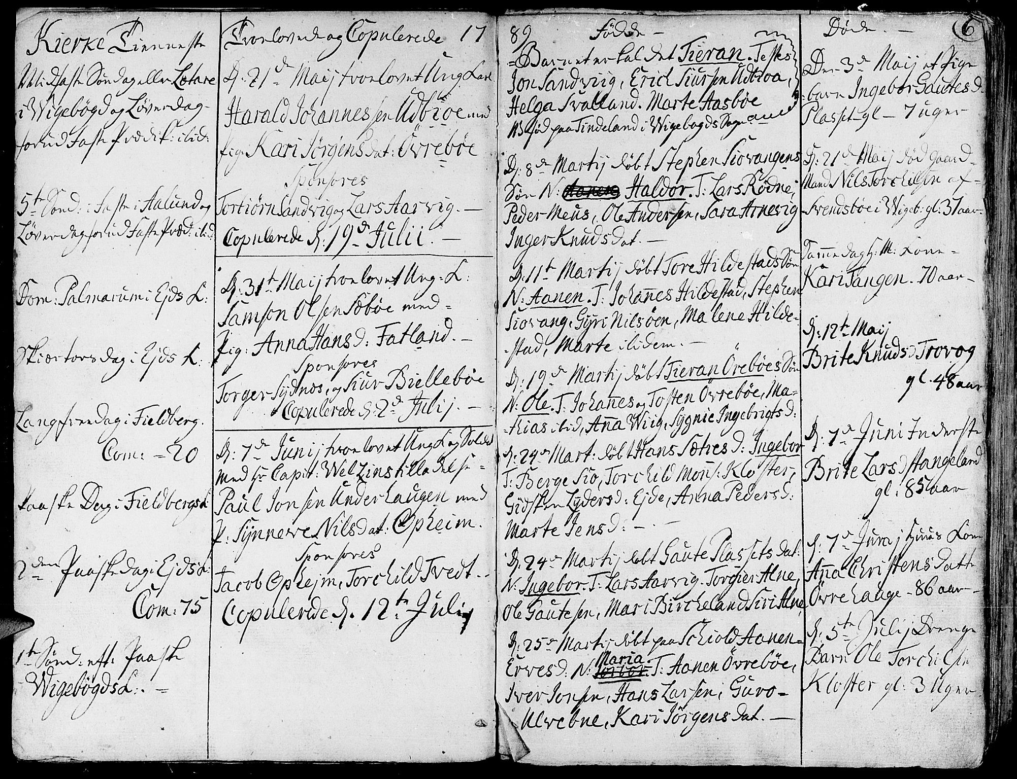 Fjelberg sokneprestembete, AV/SAB-A-75201/H/Haa: Parish register (official) no. A 3, 1788-1815, p. 6