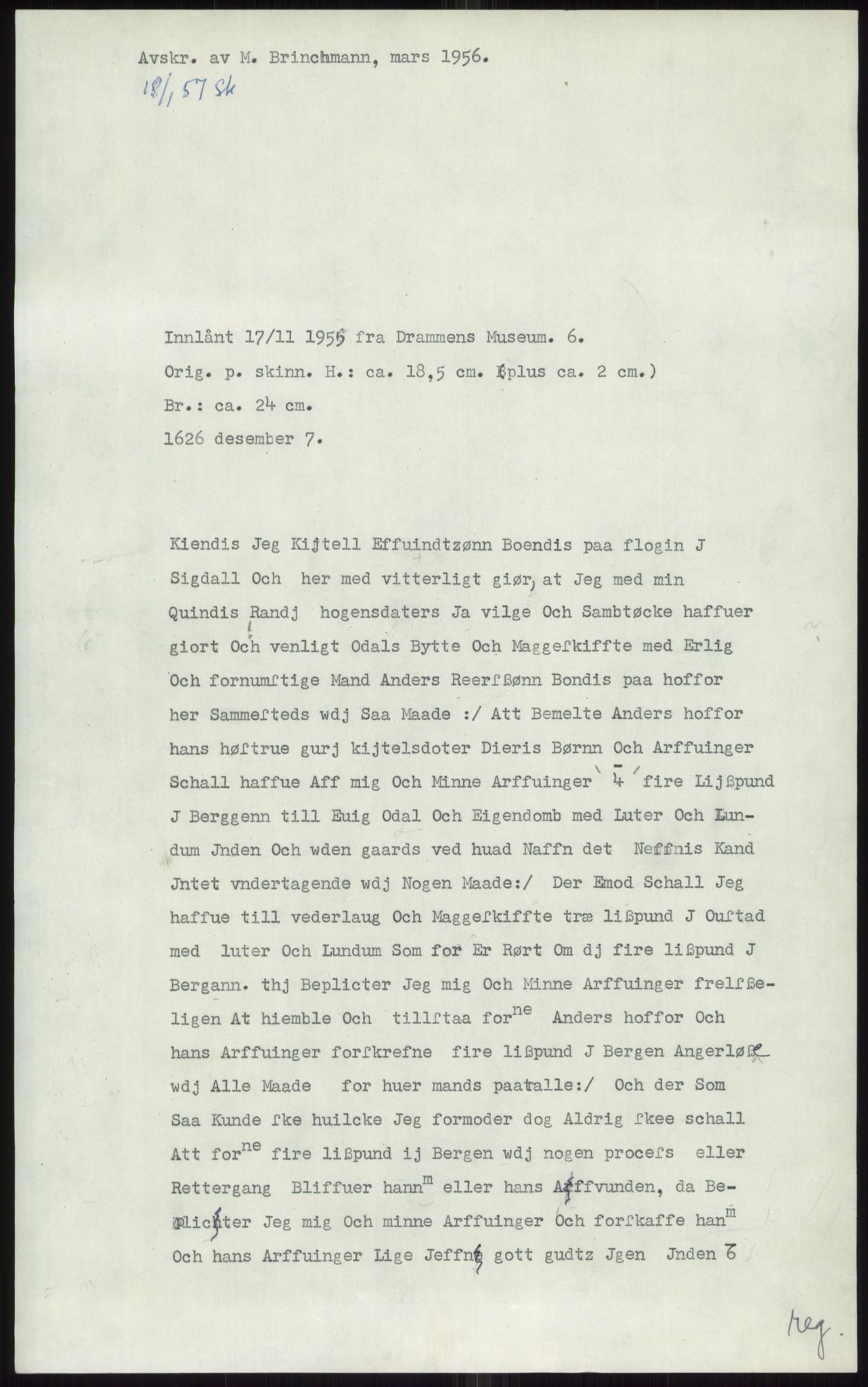 Samlinger til kildeutgivelse, Diplomavskriftsamlingen, AV/RA-EA-4053/H/Ha, p. 1628