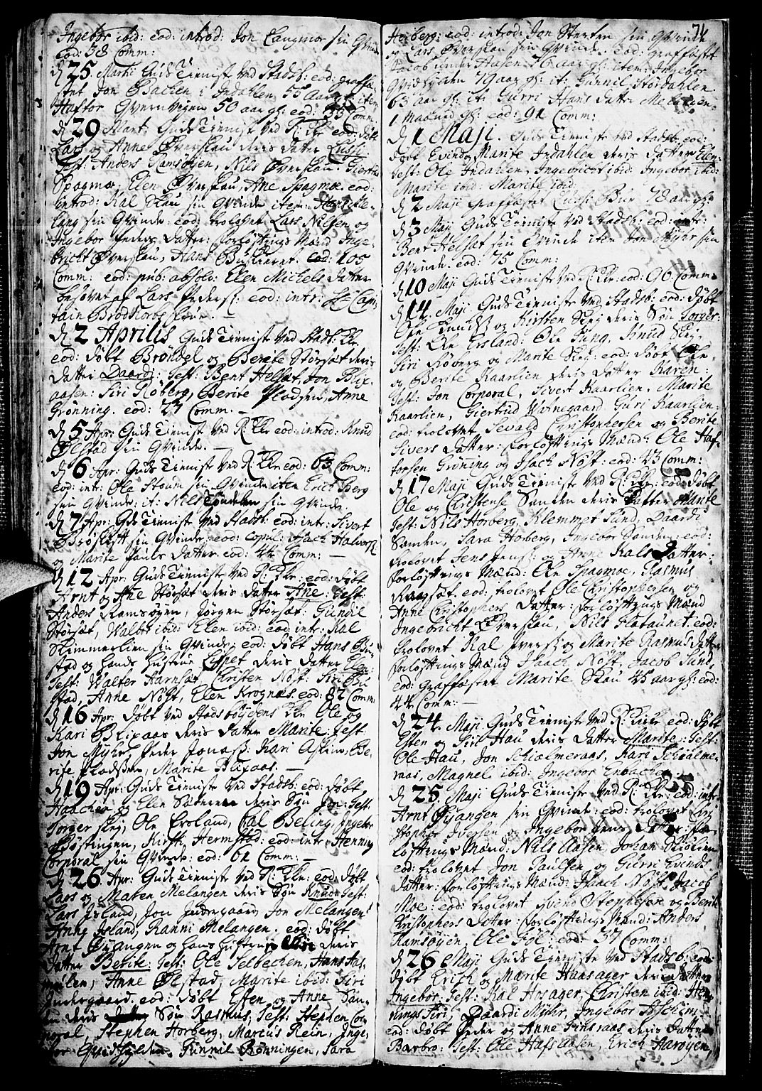 Ministerialprotokoller, klokkerbøker og fødselsregistre - Sør-Trøndelag, SAT/A-1456/646/L0603: Parish register (official) no. 646A01, 1700-1734, p. 71
