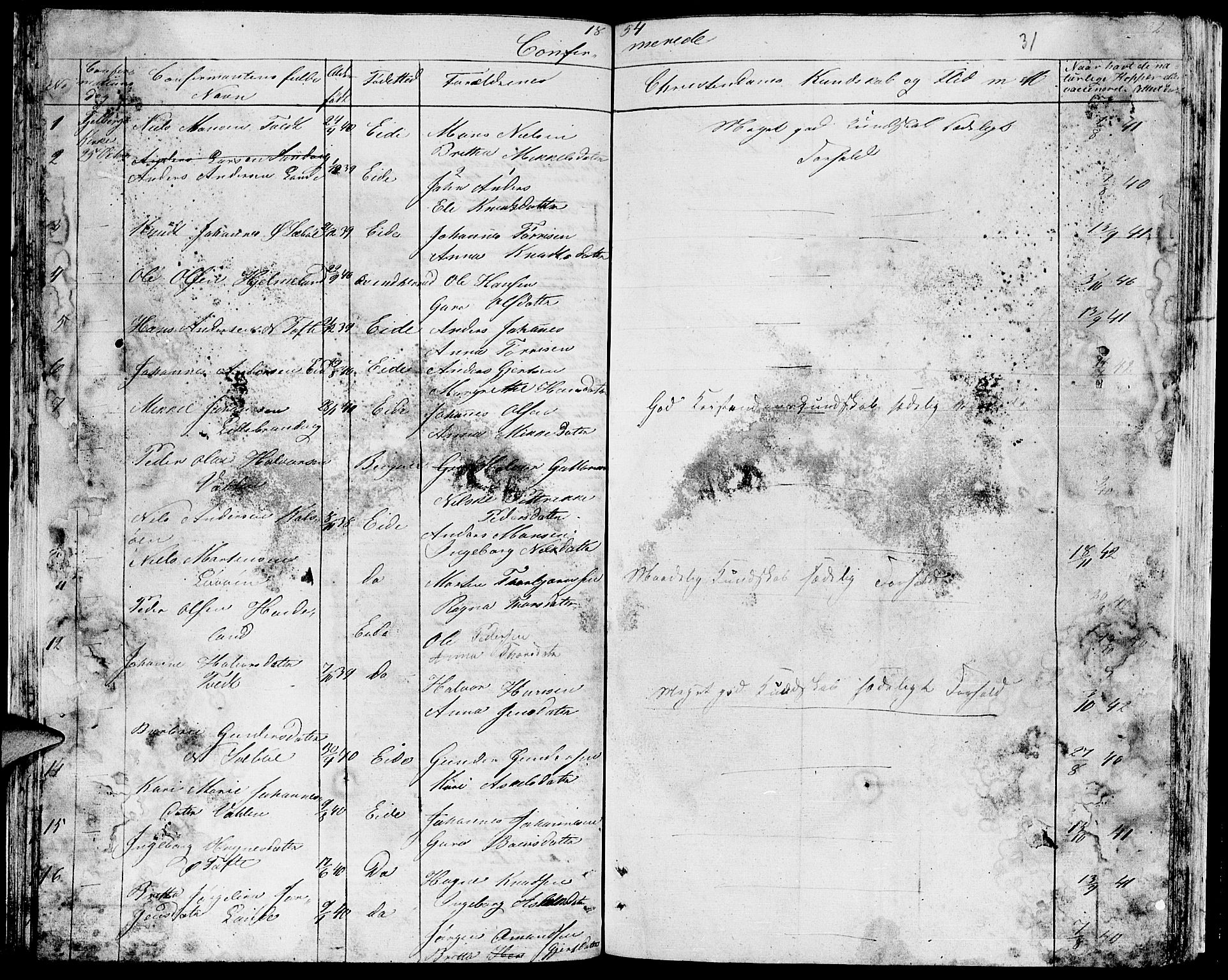 Fjelberg sokneprestembete, SAB/A-75201/H/Hab: Parish register (copy) no. B 2, 1854-1868, p. 31