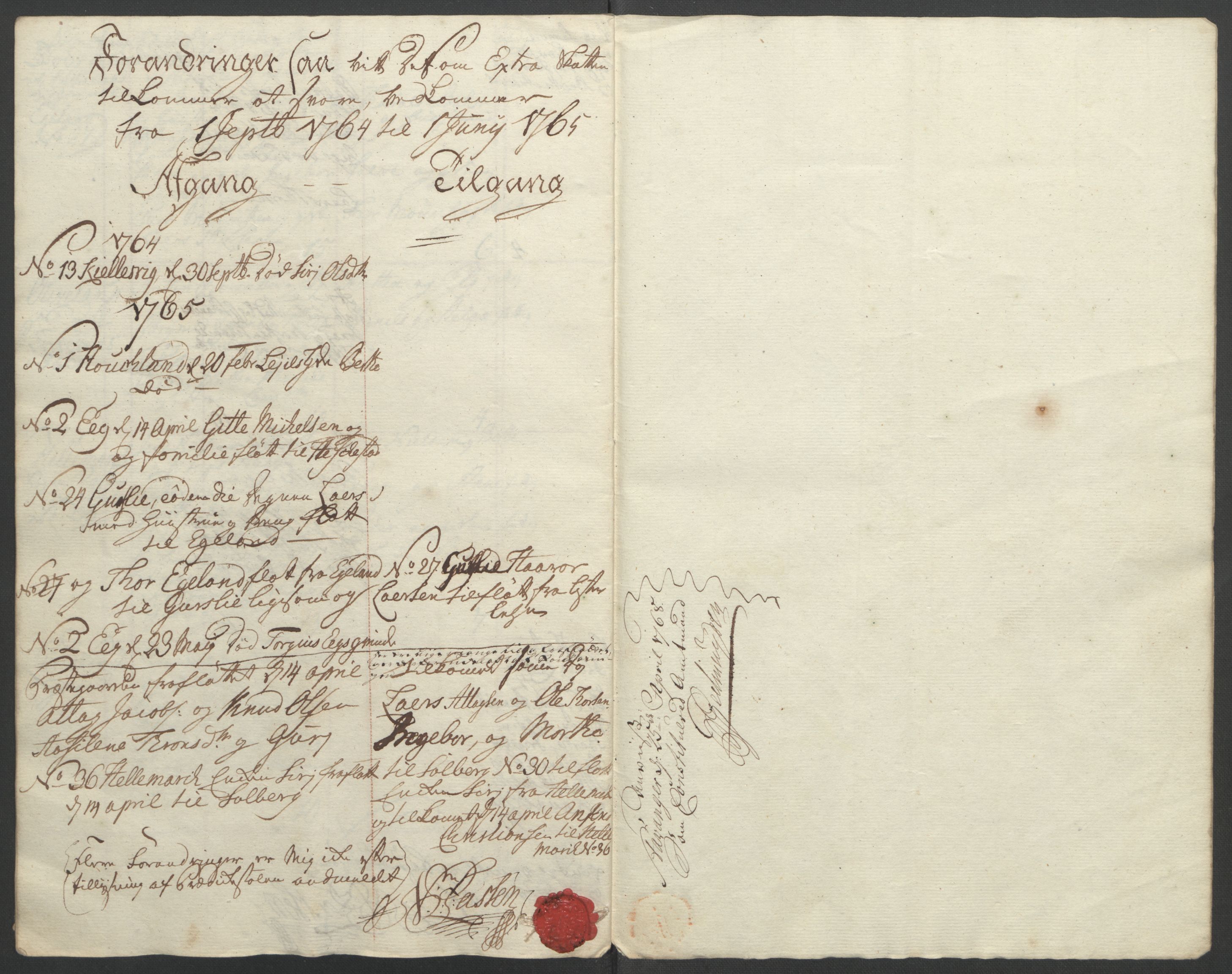 Rentekammeret inntil 1814, Reviderte regnskaper, Fogderegnskap, AV/RA-EA-4092/R46/L2836: Ekstraskatten Jæren og Dalane, 1764-1766, p. 201