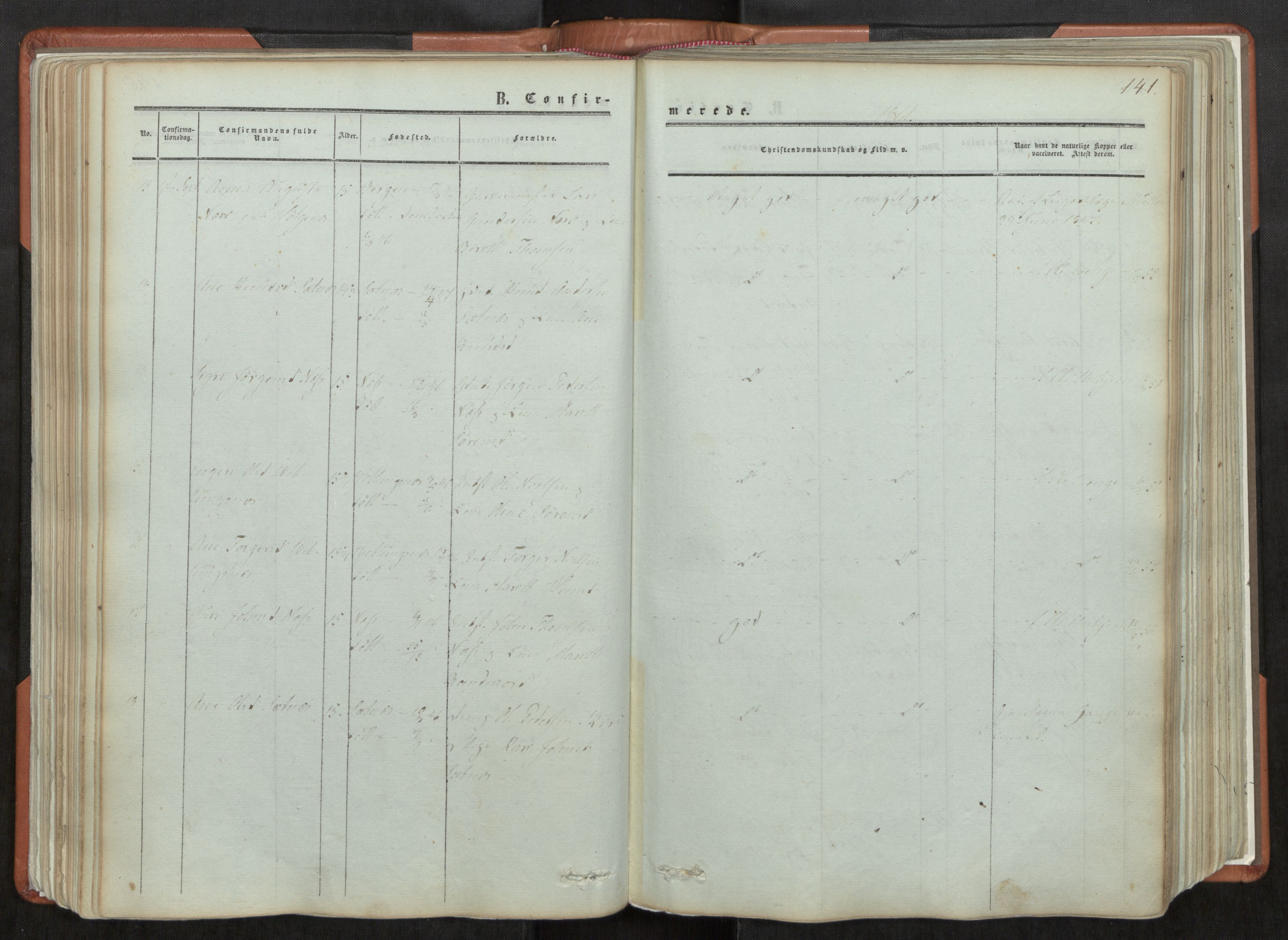 Ministerialprotokoller, klokkerbøker og fødselsregistre - Møre og Romsdal, AV/SAT-A-1454/544/L0572: Parish register (official) no. 544A05, 1854-1886, p. 141