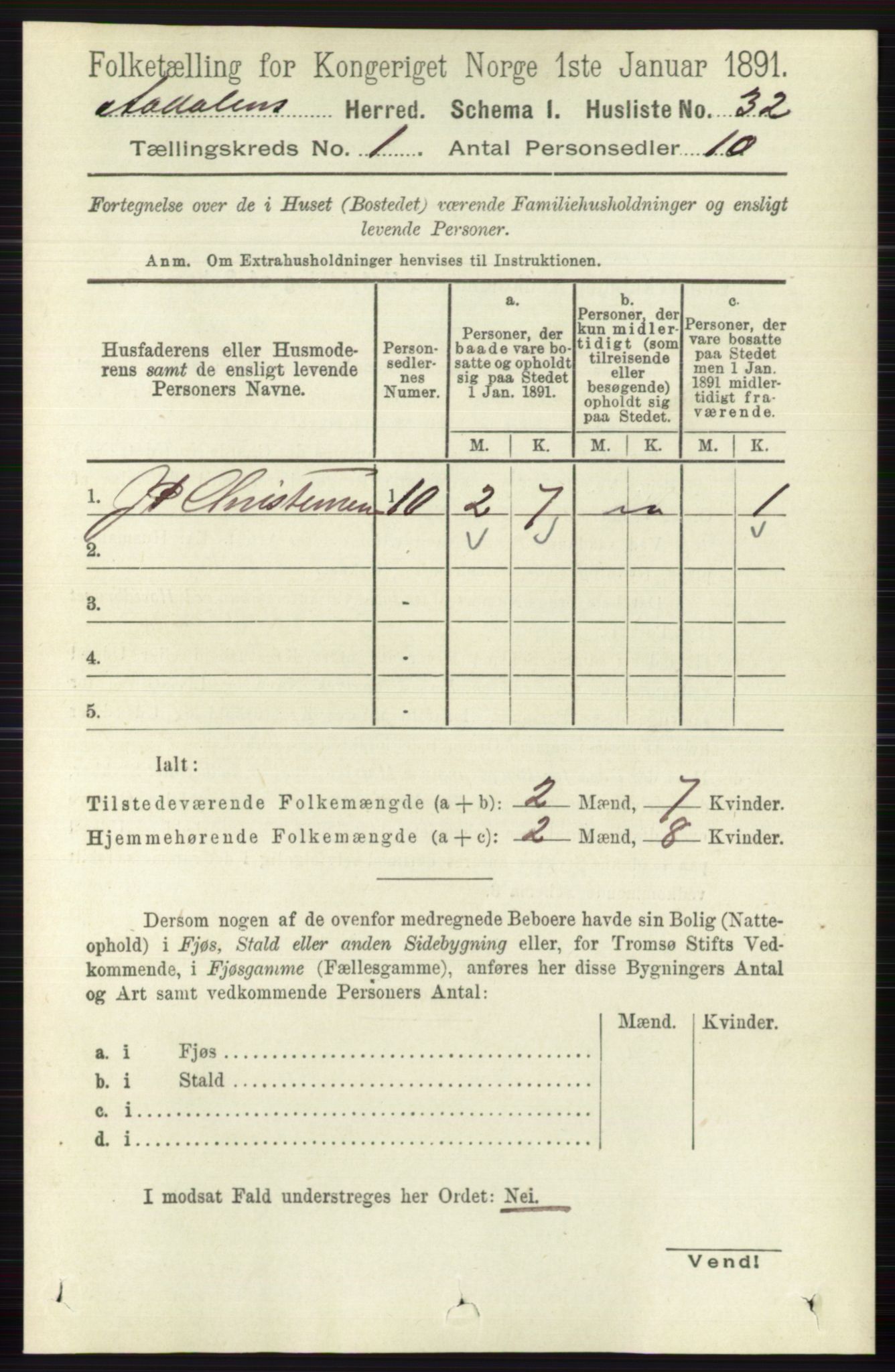 RA, 1891 census for 0614 Ådal, 1891, p. 56