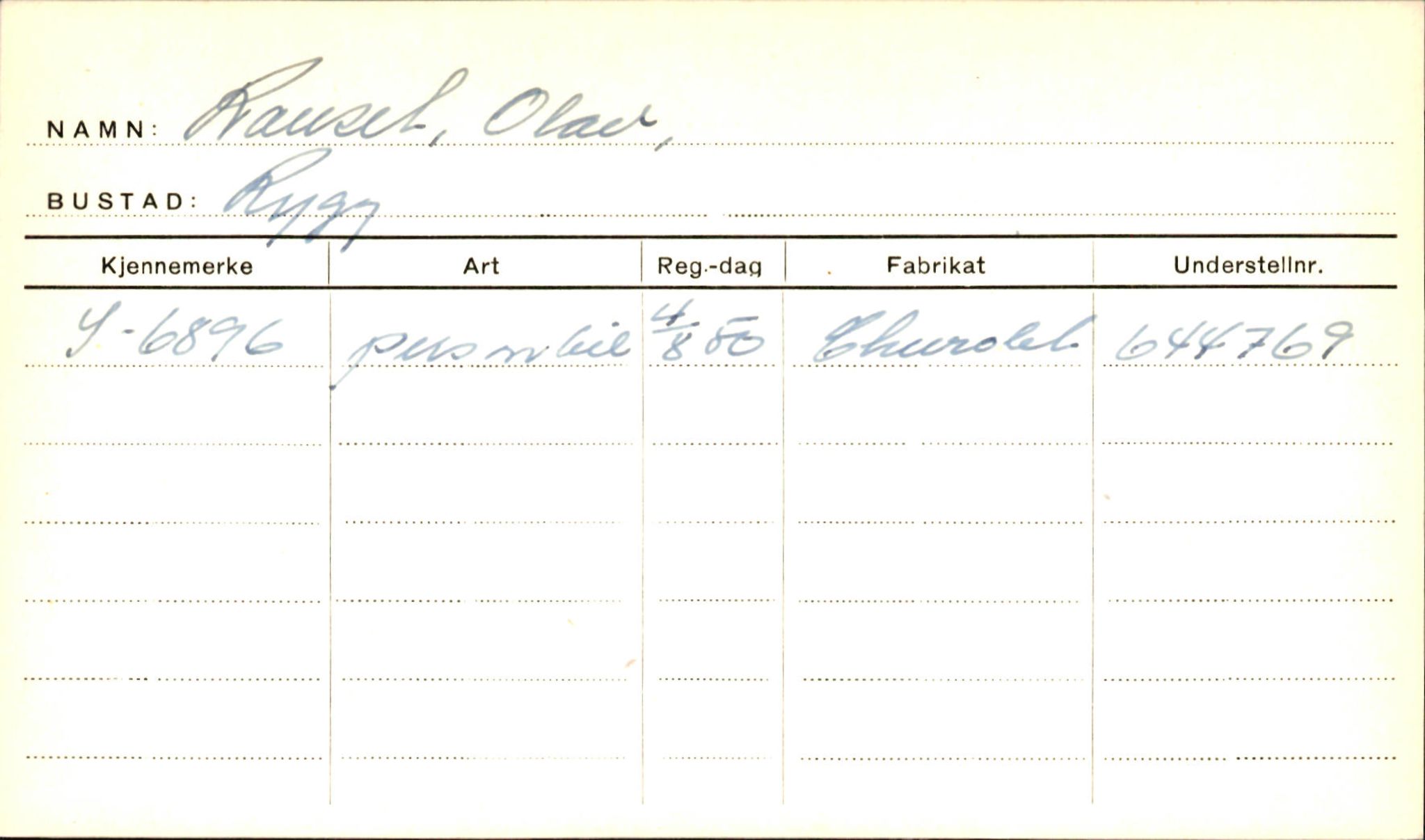 Statens vegvesen, Sogn og Fjordane vegkontor, AV/SAB-A-5301/4/F/L0001E: Eigarregister Fjordane til 1.6.1961, 1930-1961, p. 13