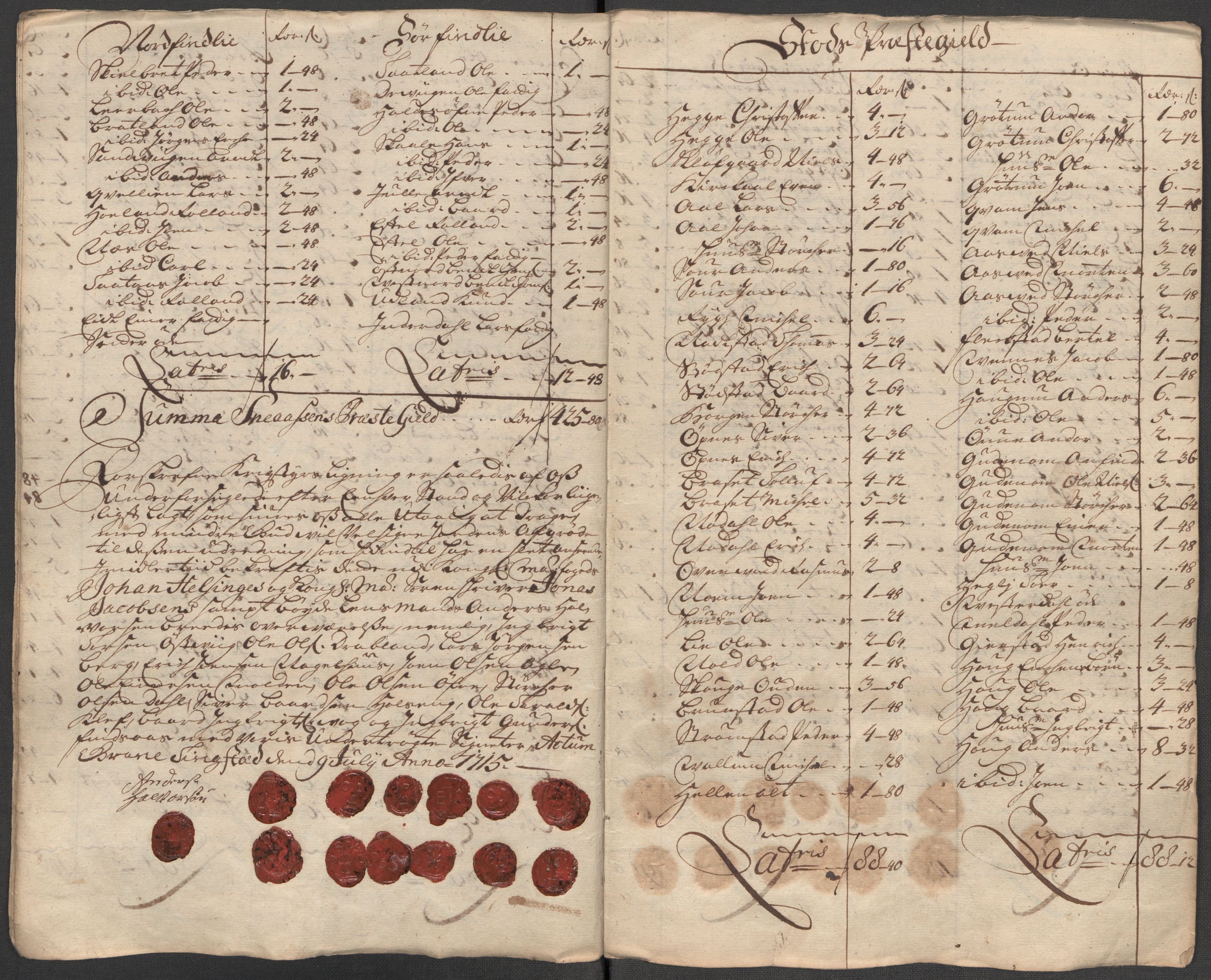 Rentekammeret inntil 1814, Reviderte regnskaper, Fogderegnskap, RA/EA-4092/R63/L4323: Fogderegnskap Inderøy, 1715, p. 196