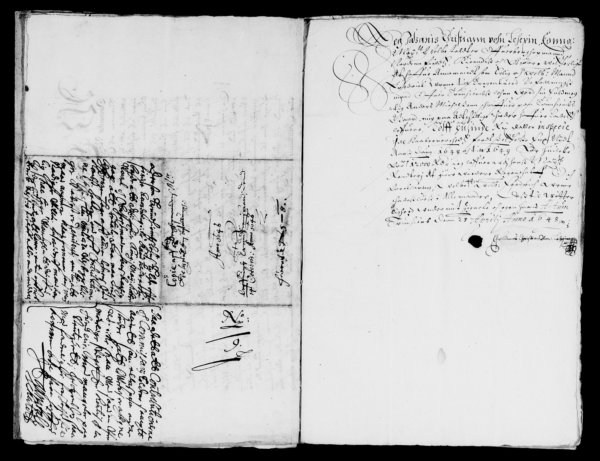 Rentekammeret inntil 1814, Reviderte regnskaper, Lensregnskaper, AV/RA-EA-5023/R/Rb/Rbw/L0090: Trondheim len, 1647-1648