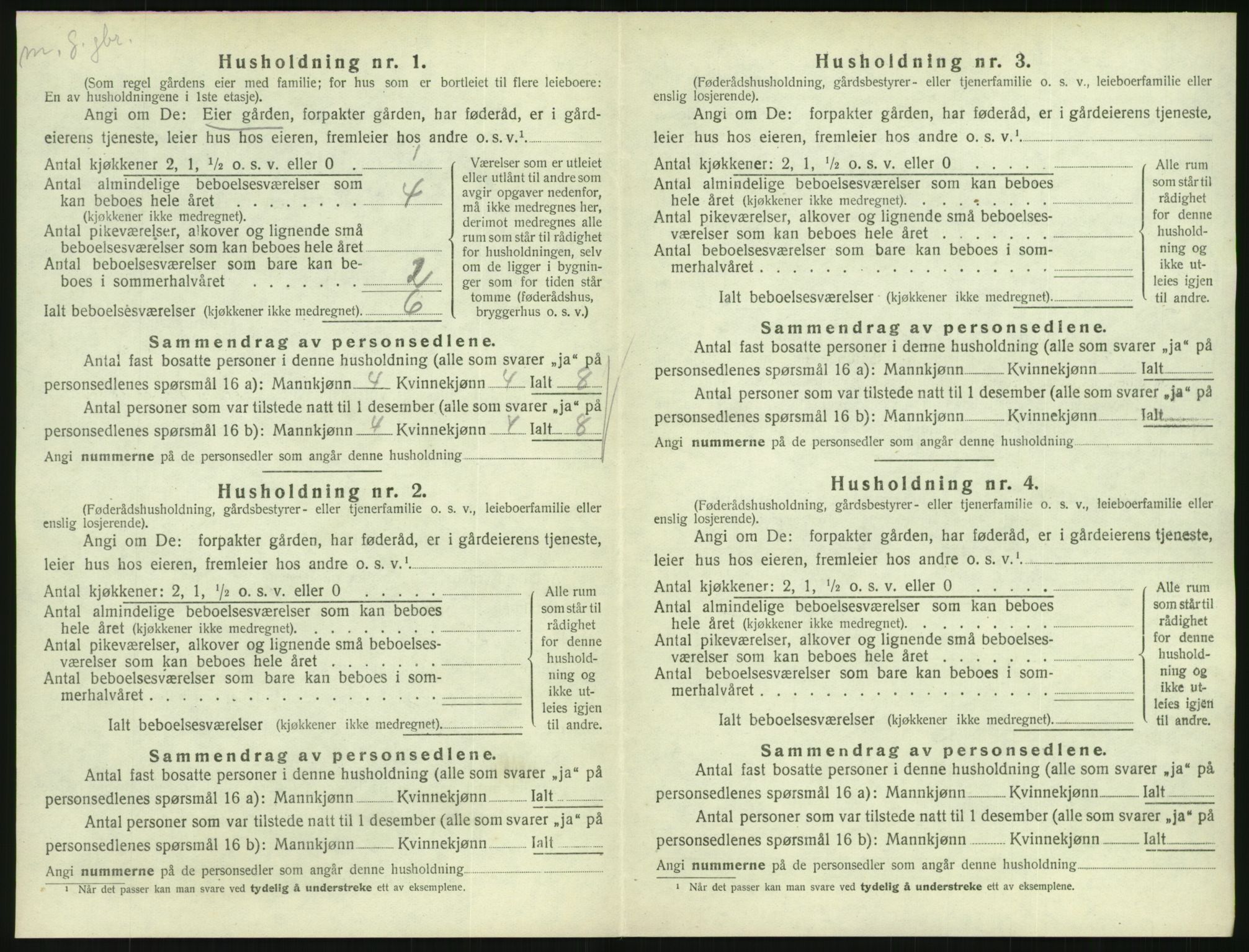 SAK, 1920 census for Konsmo, 1920, p. 51