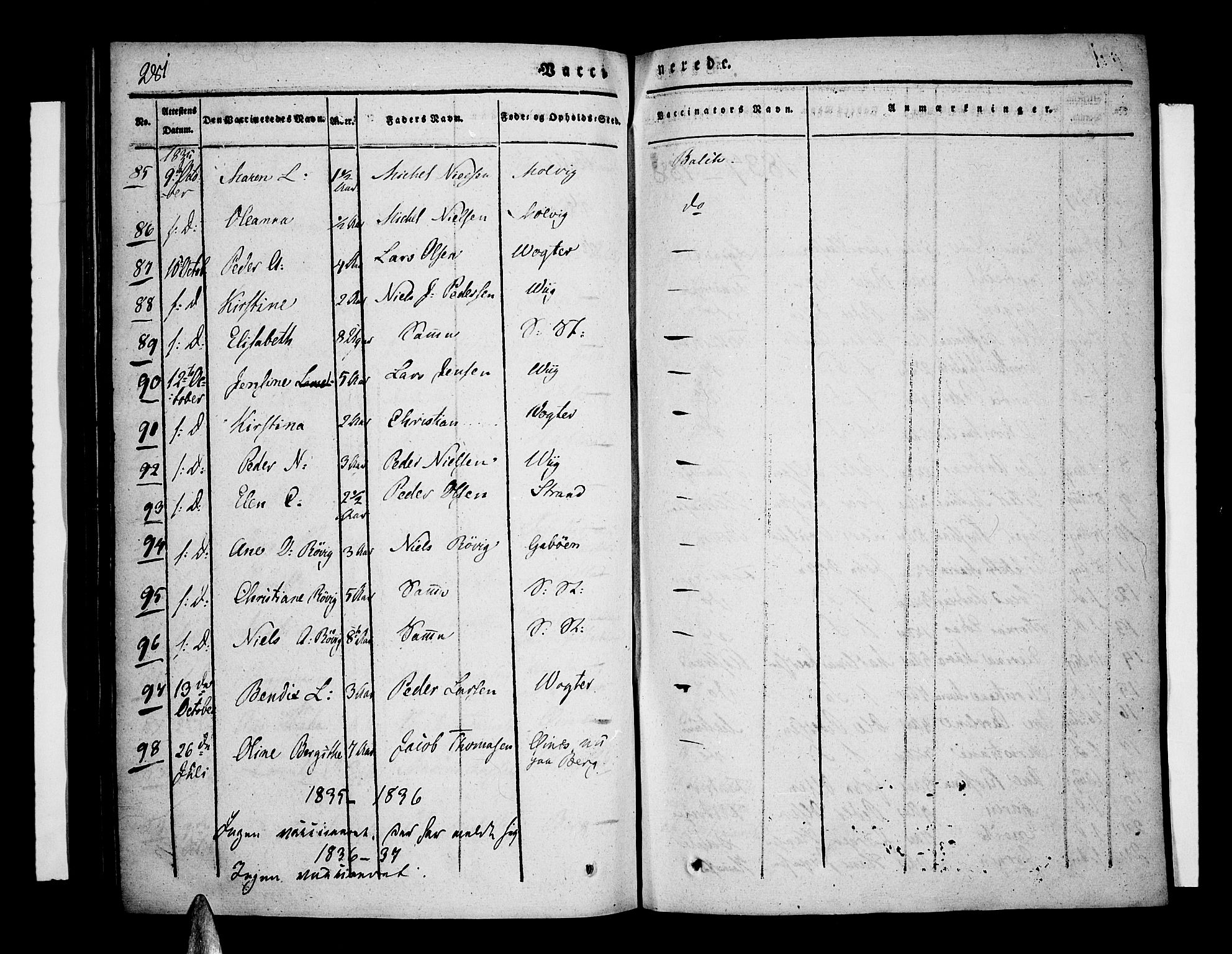 Kvæfjord sokneprestkontor, AV/SATØ-S-1323/G/Ga/Gaa/L0003kirke: Parish register (official) no. 3, 1830-1857, p. 281