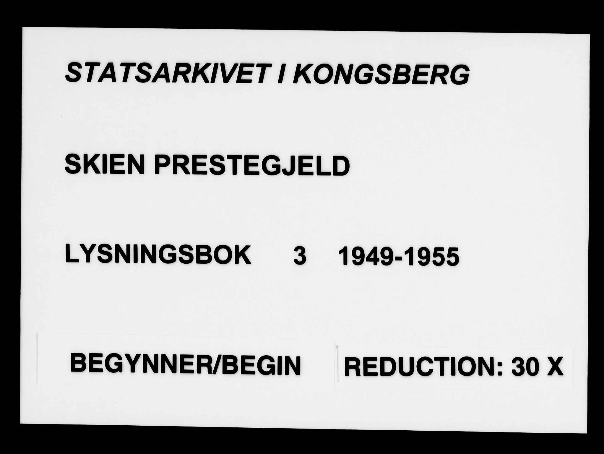 Skien kirkebøker, SAKO/A-302/H/Ha/L0003: Banns register no. 3, 1949-1955