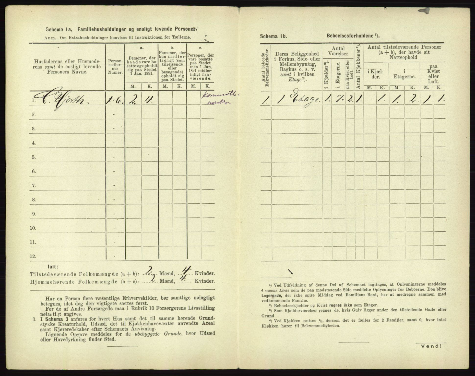 RA, 1891 census for 0101 Fredrikshald, 1891, p. 1741