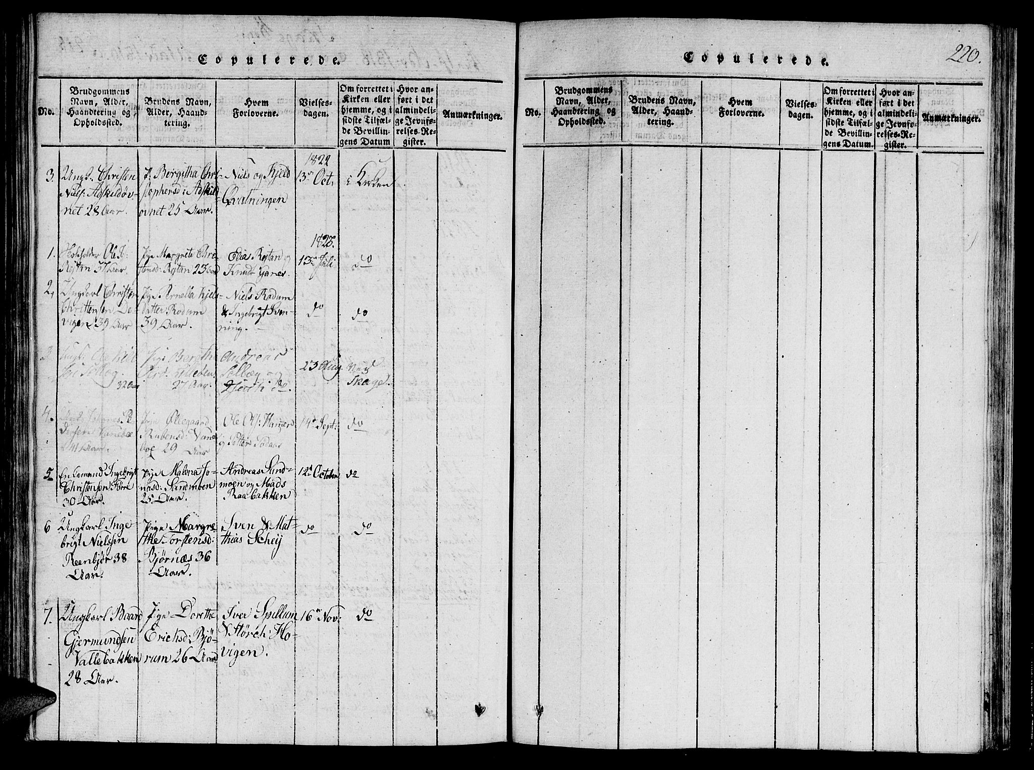 Ministerialprotokoller, klokkerbøker og fødselsregistre - Nord-Trøndelag, SAT/A-1458/764/L0546: Parish register (official) no. 764A06 /4, 1817-1823, p. 220