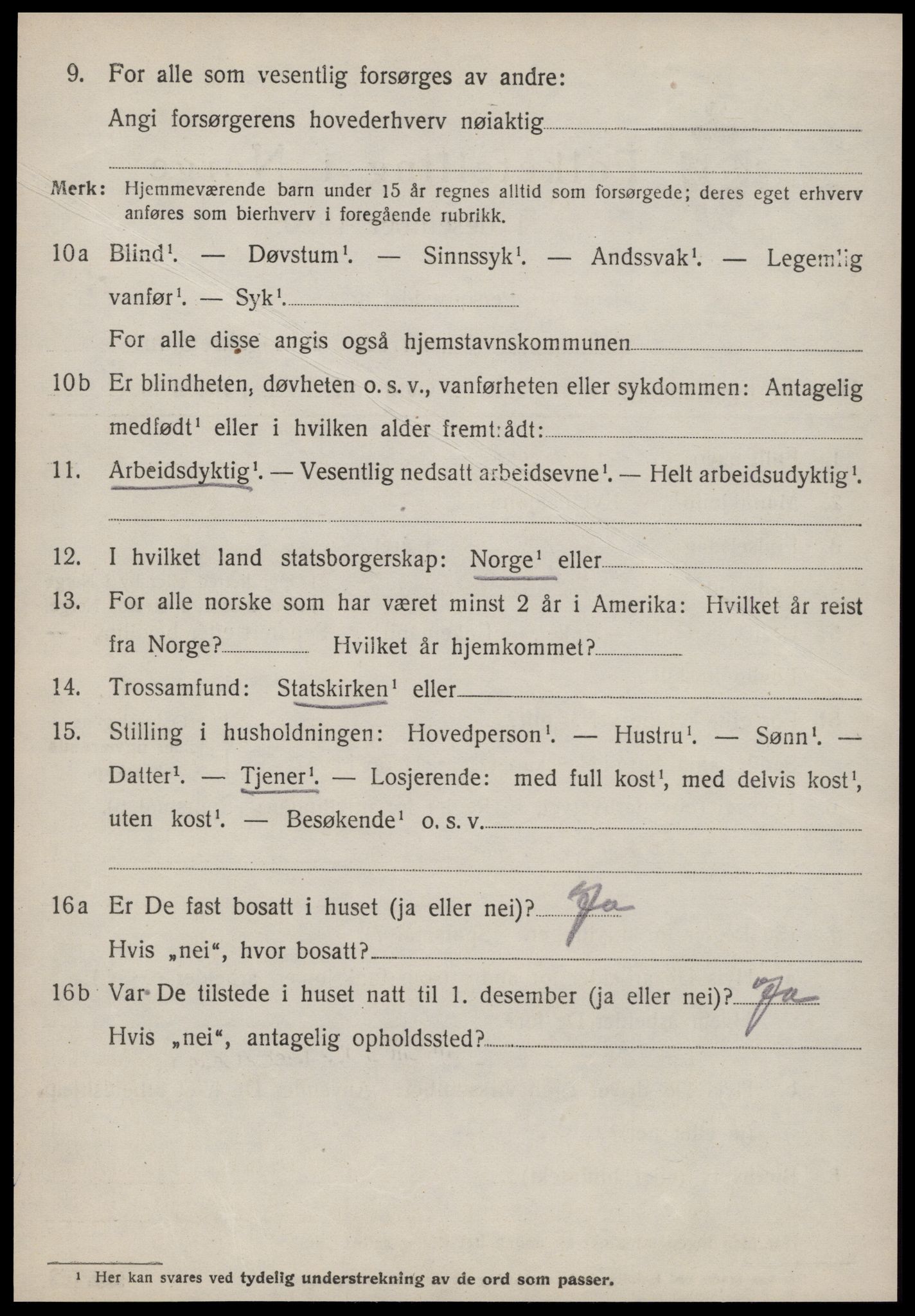 SAT, 1920 census for Vatne, 1920, p. 2235