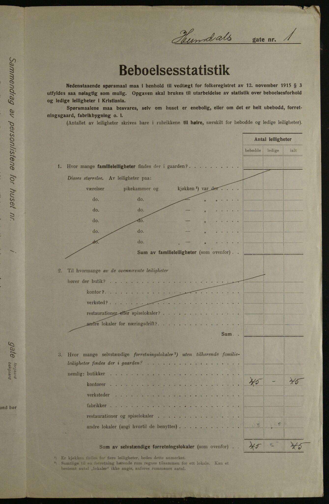 OBA, Municipal Census 1923 for Kristiania, 1923, p. 41299