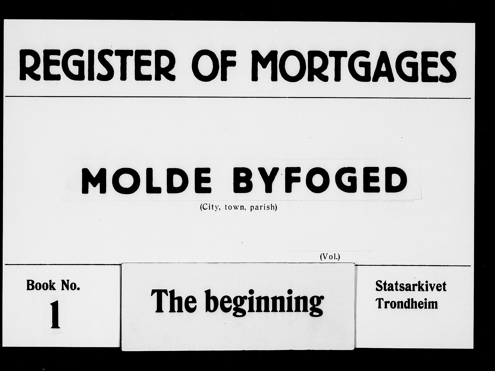 Molde byfogd, SAT/A-0025/2/2C/L0001: Mortgage book no. 1, 1748-1823